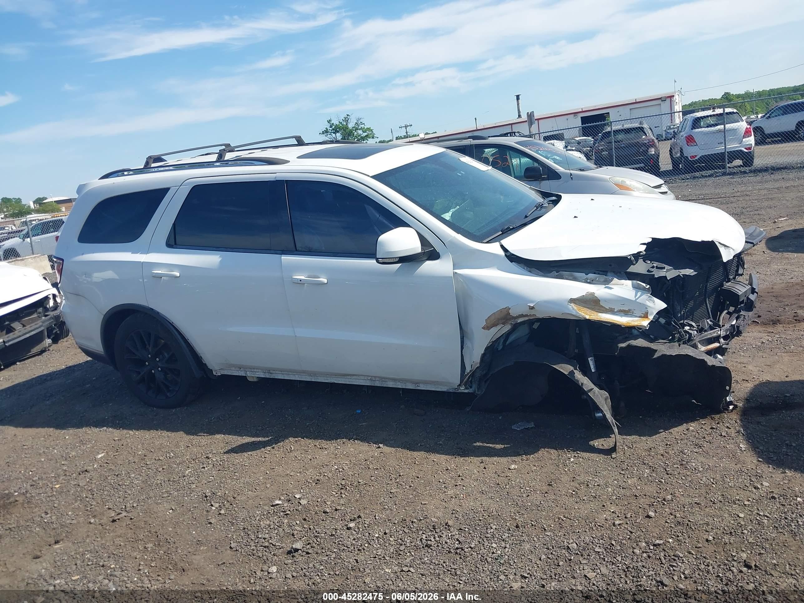 2015 Dodge Durango Limited White vin: 1C4RDJDG7FC745943