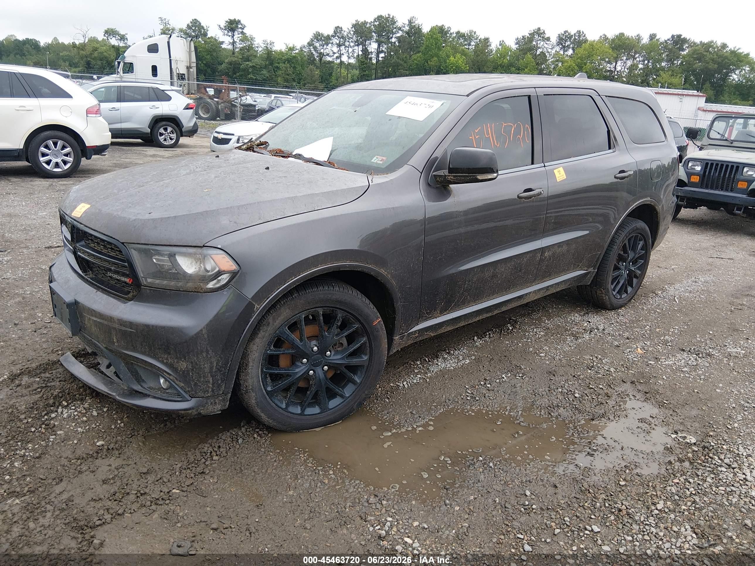 2015 Dodge Durango Limited Gray vin: 1C4RDJDG7FC857934