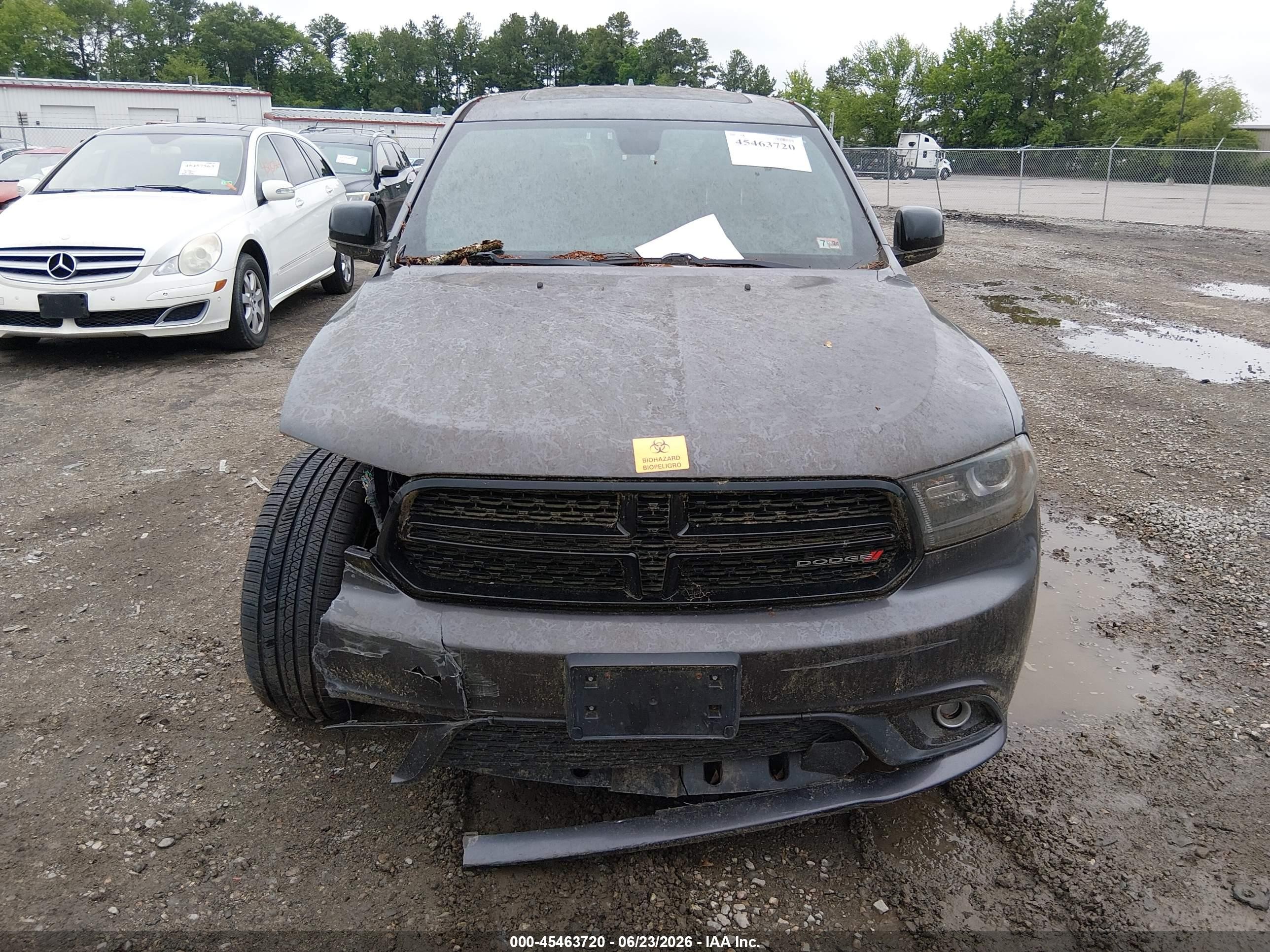 2015 Dodge Durango Limited Gray vin: 1C4RDJDG7FC857934