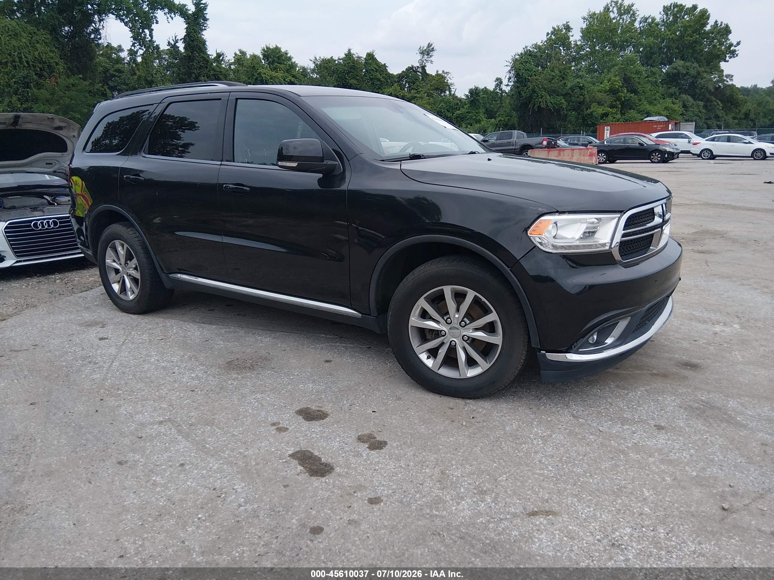 2015 Dodge Durango Limited Black vin: 1C4RDJDG7FC888570