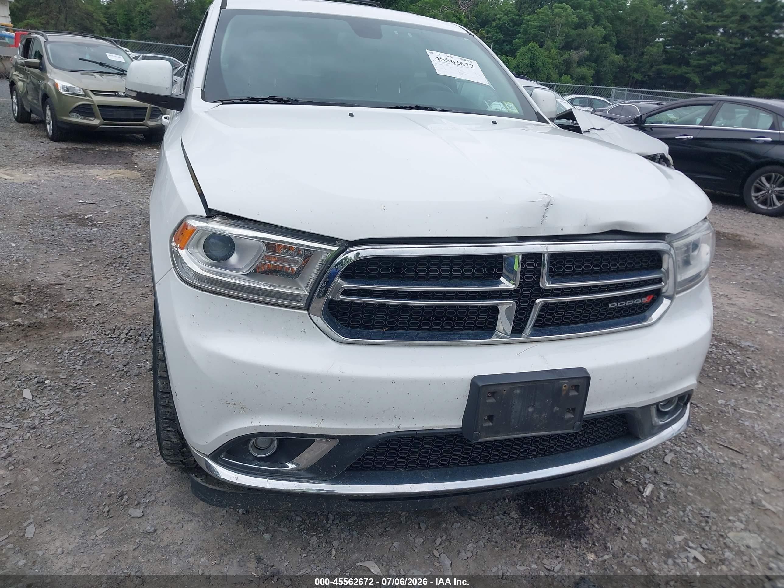 2015 Dodge Durango Limited White vin: 1C4RDJDG7FC889024
