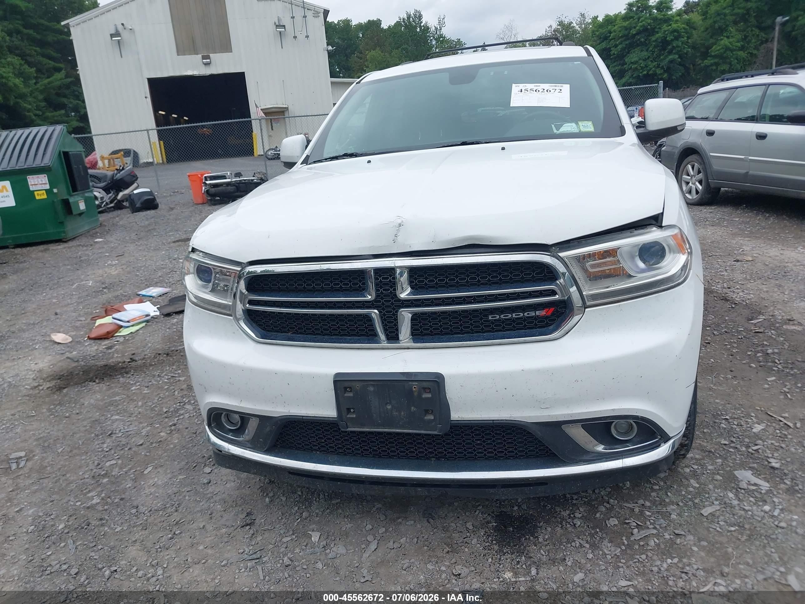 2015 Dodge Durango Limited White vin: 1C4RDJDG7FC889024