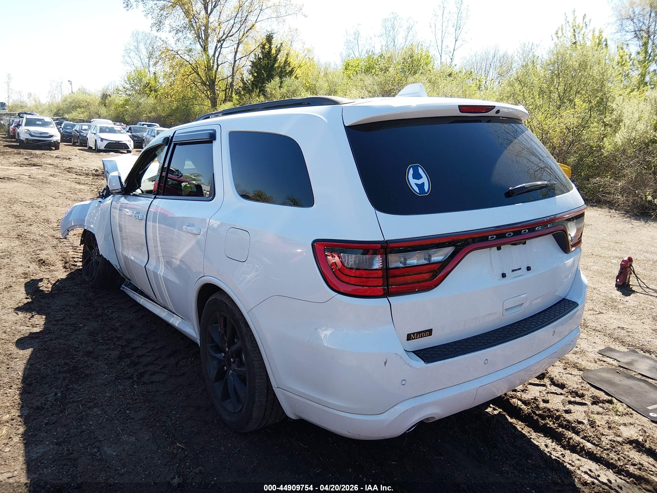 2017 Dodge Durango Gt Awd White vin: 1C4RDJDG7HC907167