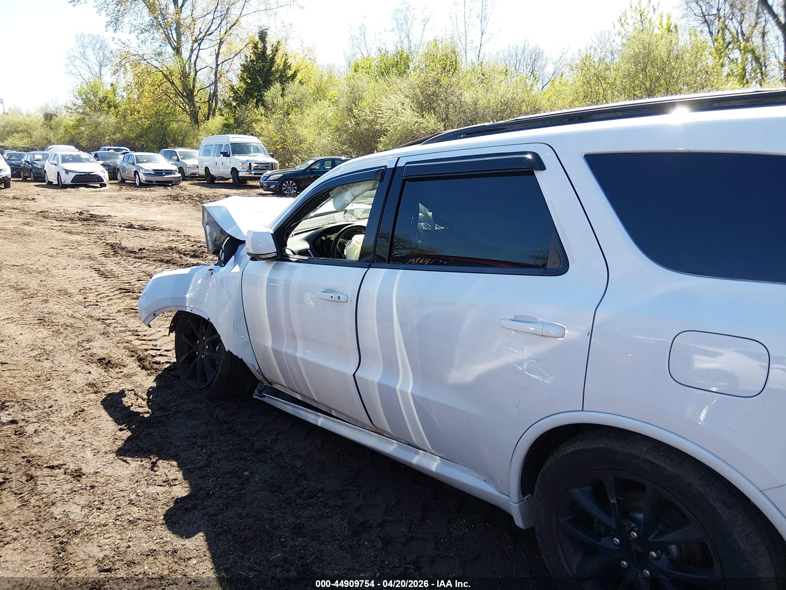 2017 Dodge Durango Gt Awd White vin: 1C4RDJDG7HC907167