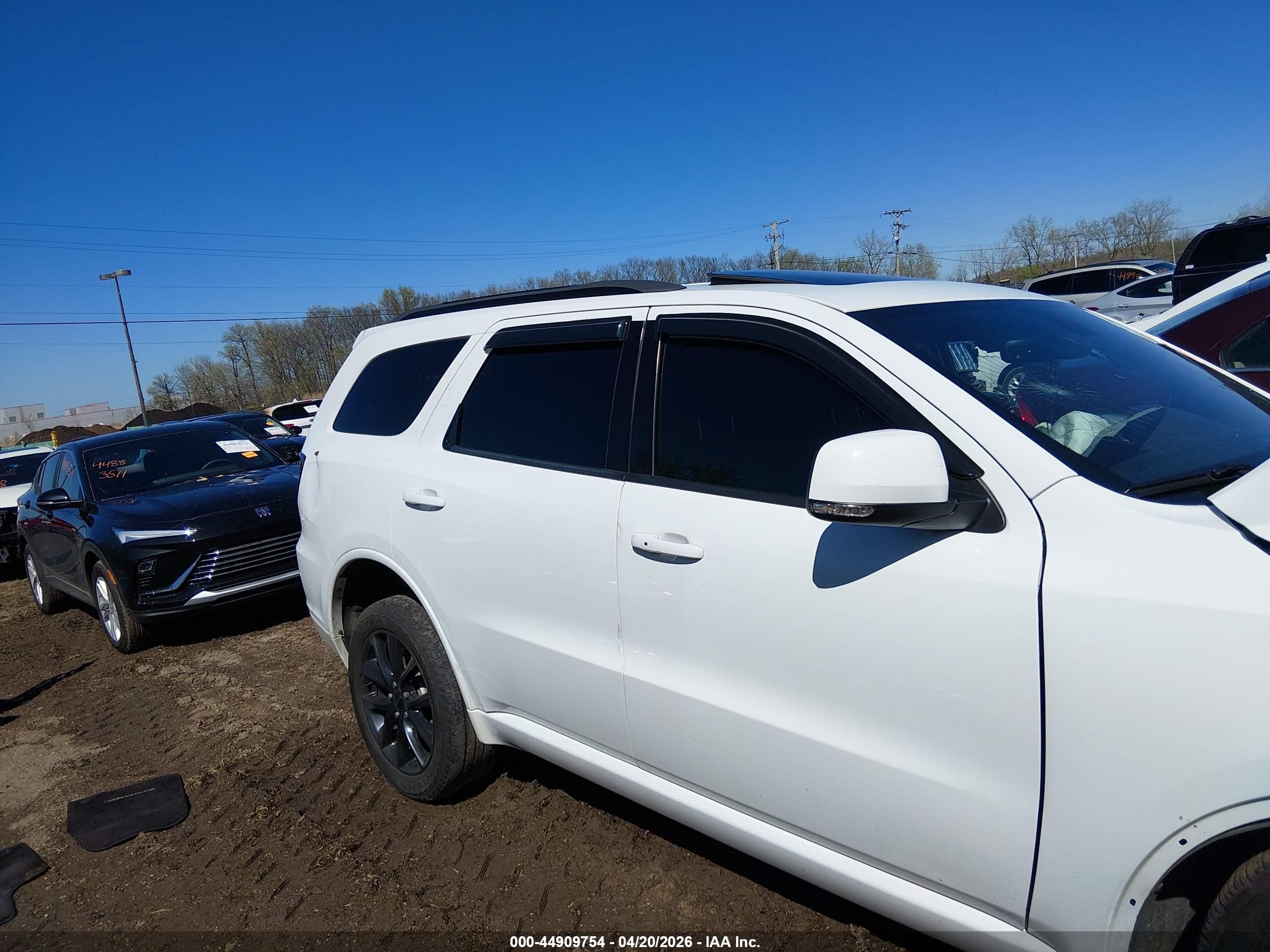 2017 Dodge Durango Gt Awd White vin: 1C4RDJDG7HC907167