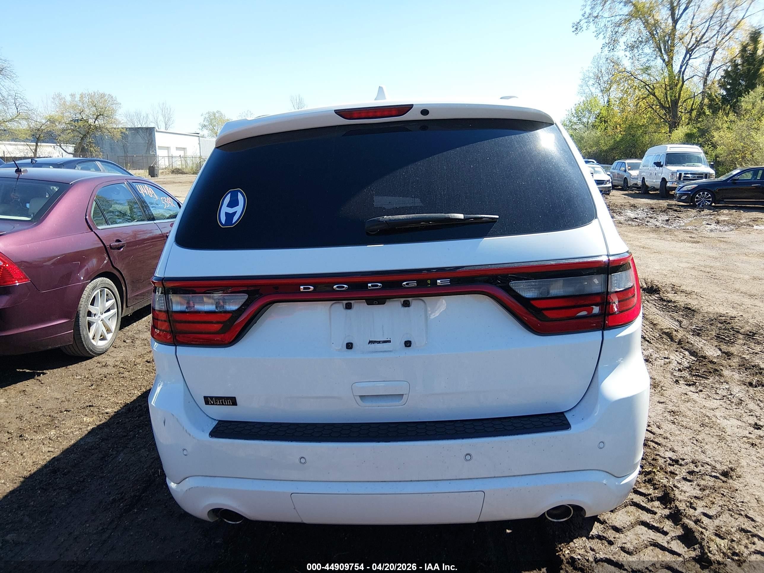 2017 Dodge Durango Gt Awd White vin: 1C4RDJDG7HC907167