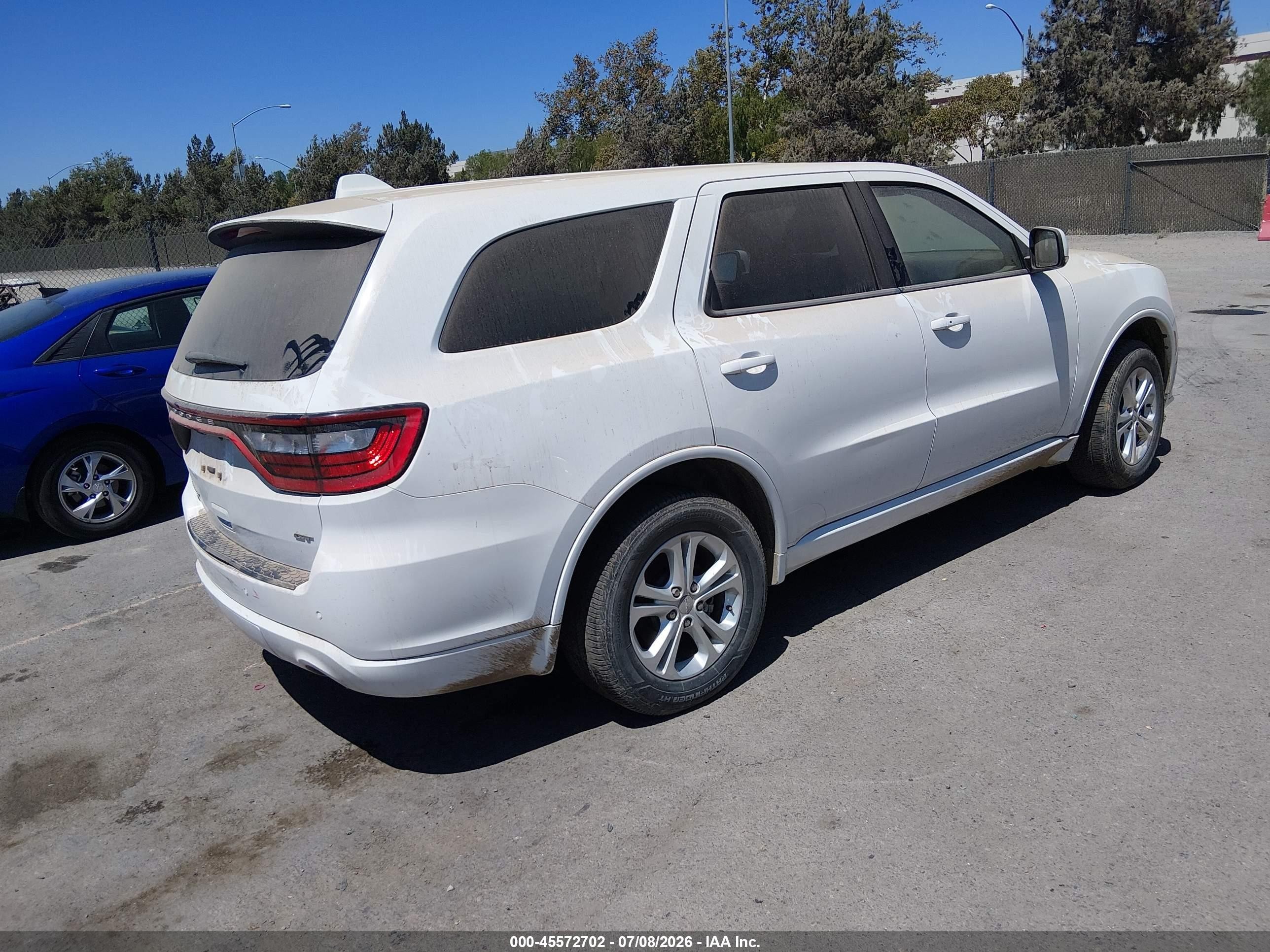 2021 Dodge Durango Gt Plus Awd White vin: 1C4RDJDG7MC627243