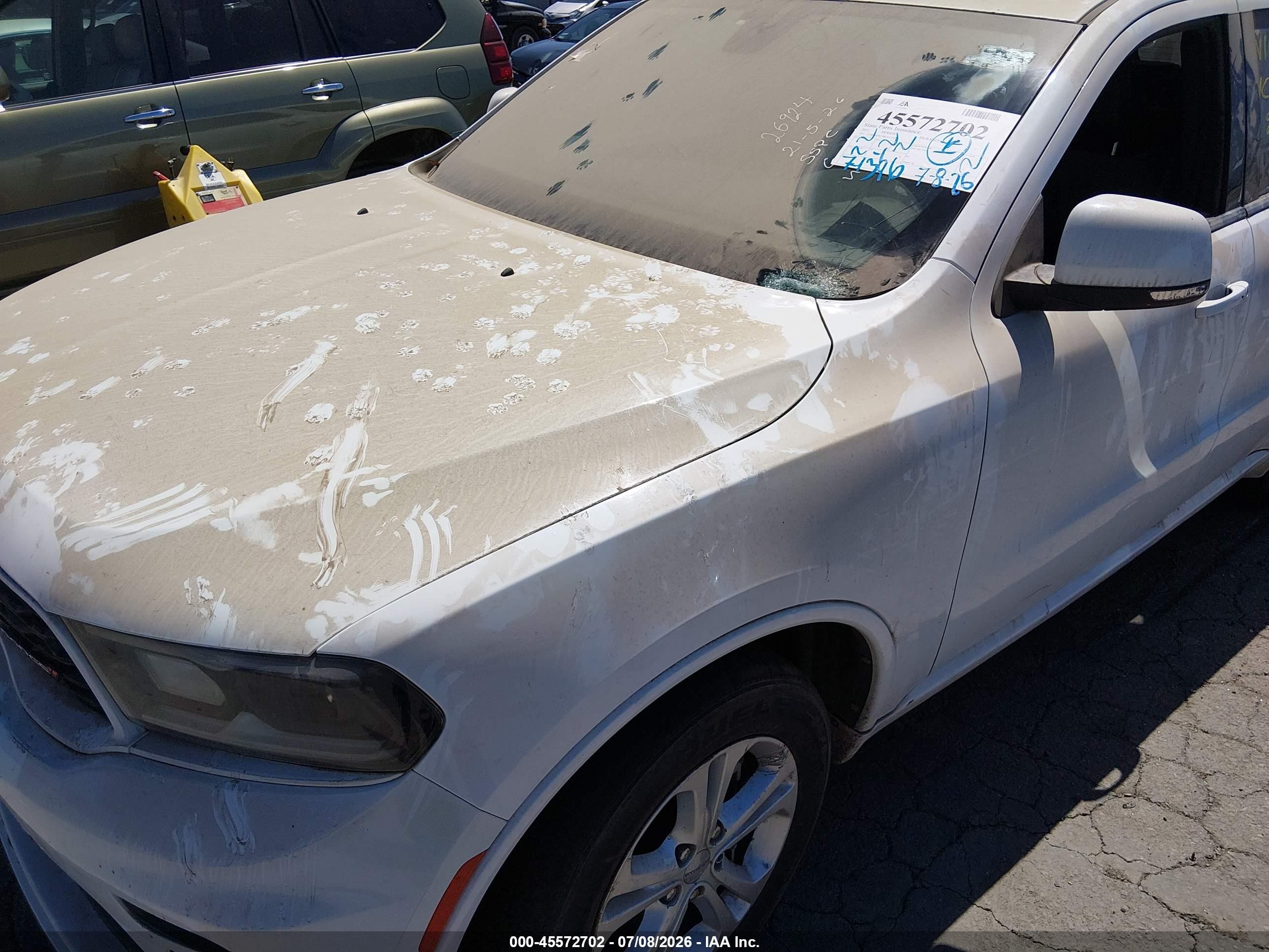 2021 Dodge Durango Gt Plus Awd White vin: 1C4RDJDG7MC627243