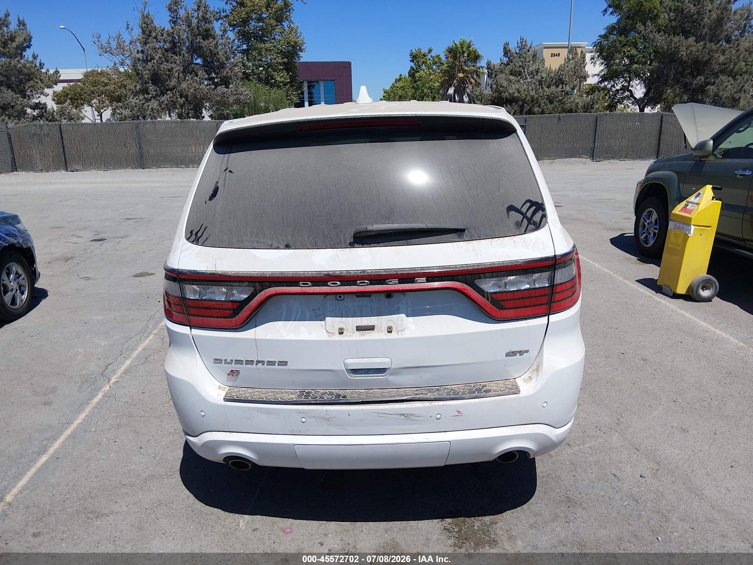 2021 Dodge Durango Gt Plus Awd White vin: 1C4RDJDG7MC627243