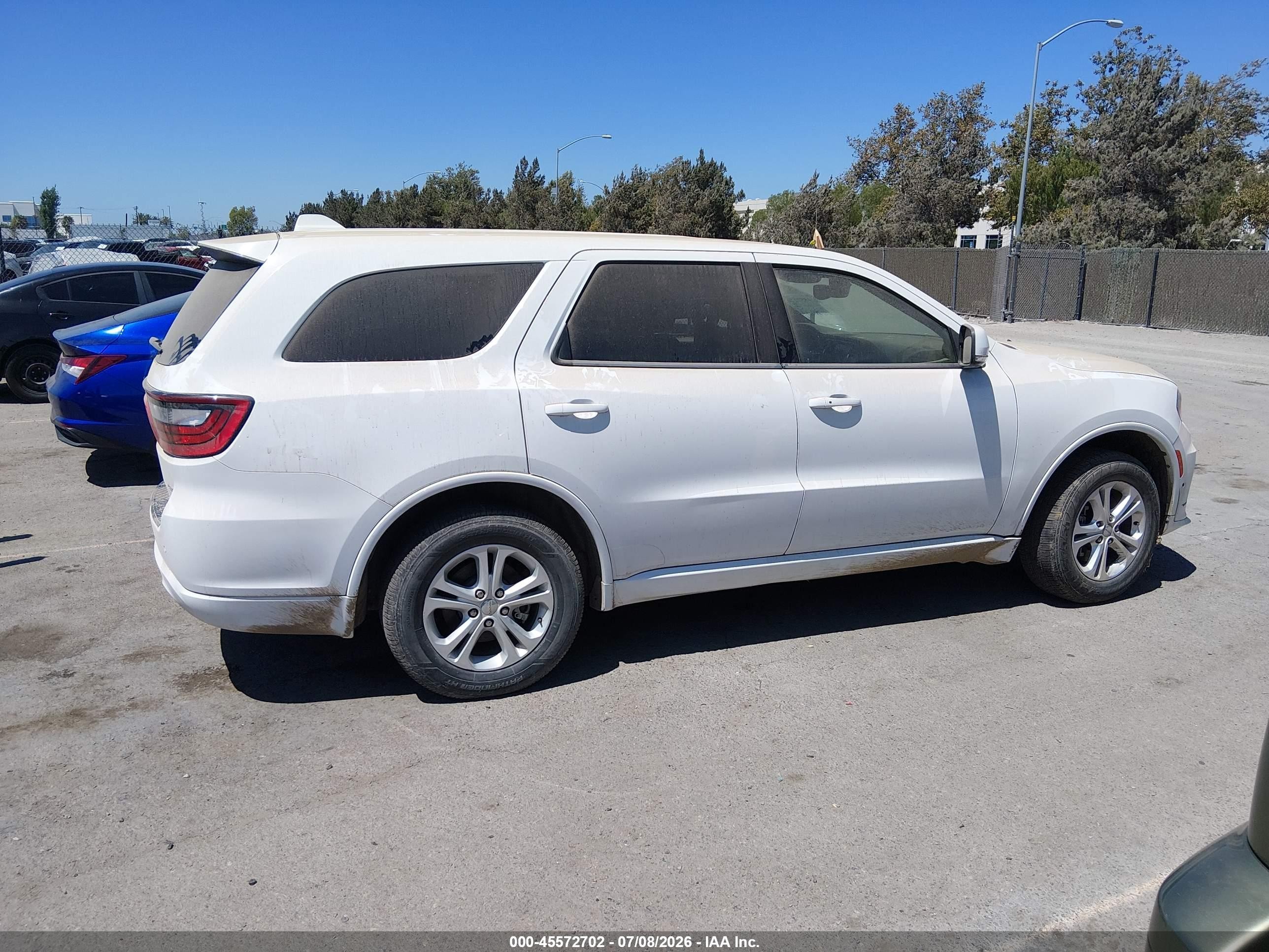 2021 Dodge Durango Gt Plus Awd White vin: 1C4RDJDG7MC627243