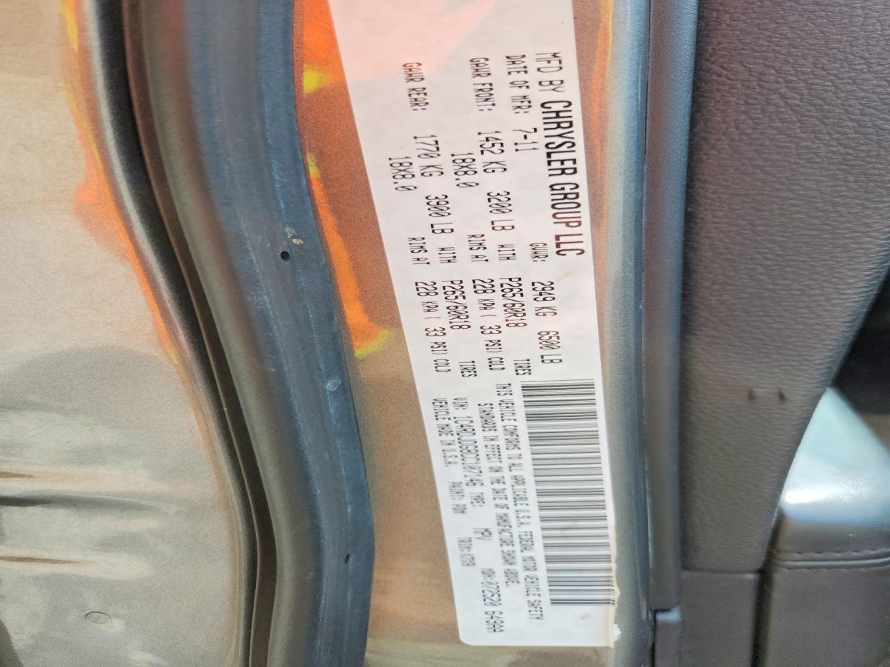 2012 Dodge Durango Crew Gray vin: 1C4RDJDG8CC107146