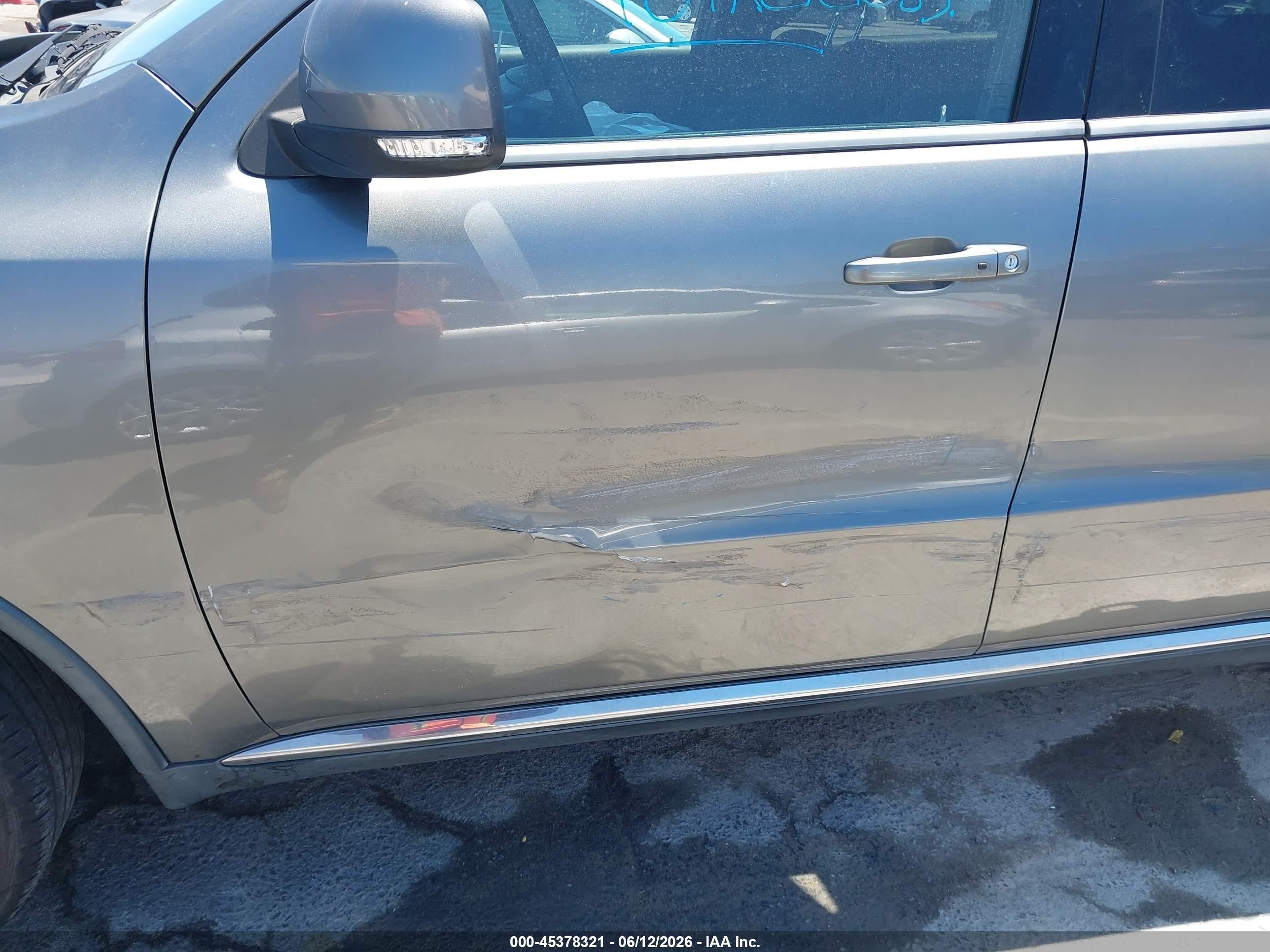 2012 Dodge Durango Crew Silver vin: 1C4RDJDG8CC247651