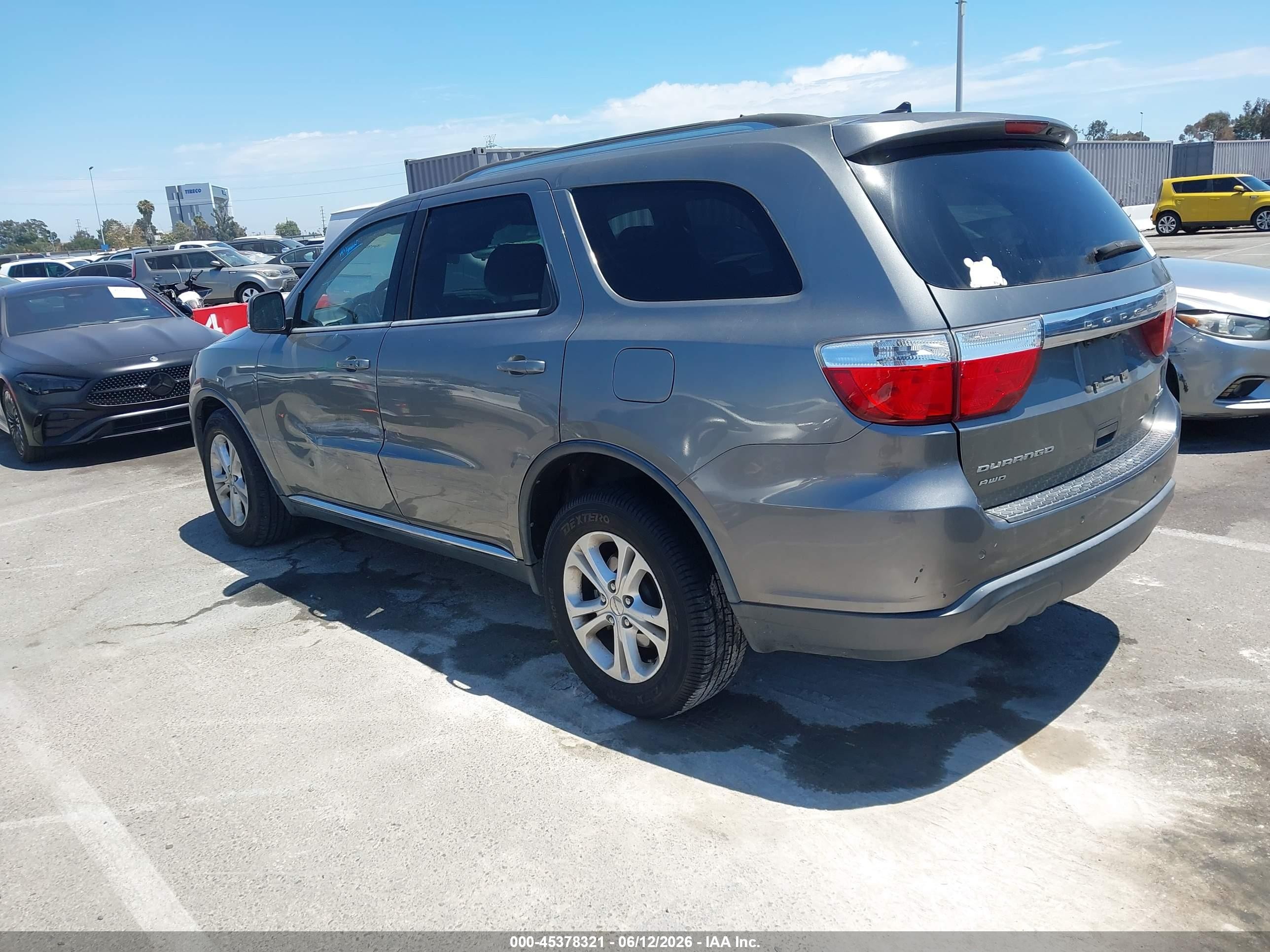 2012 Dodge Durango Crew Silver vin: 1C4RDJDG8CC247651
