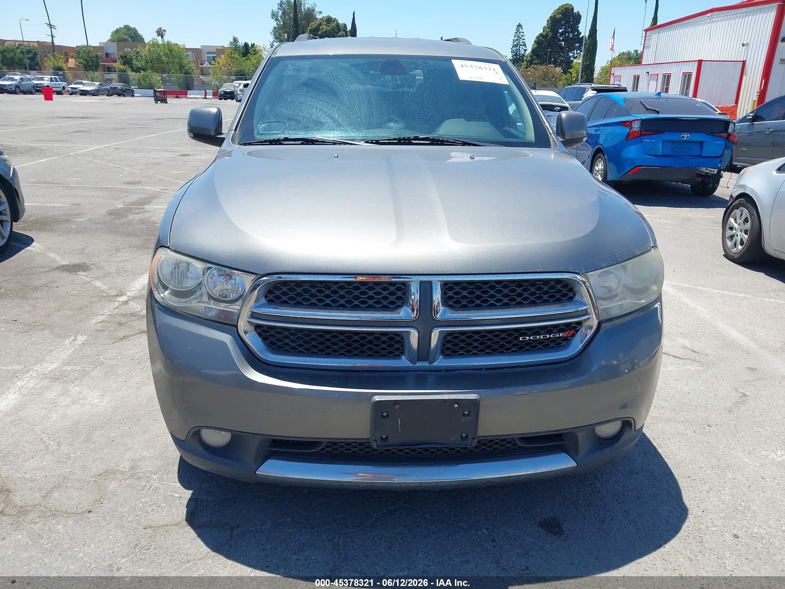 2012 Dodge Durango Crew Silver vin: 1C4RDJDG8CC247651