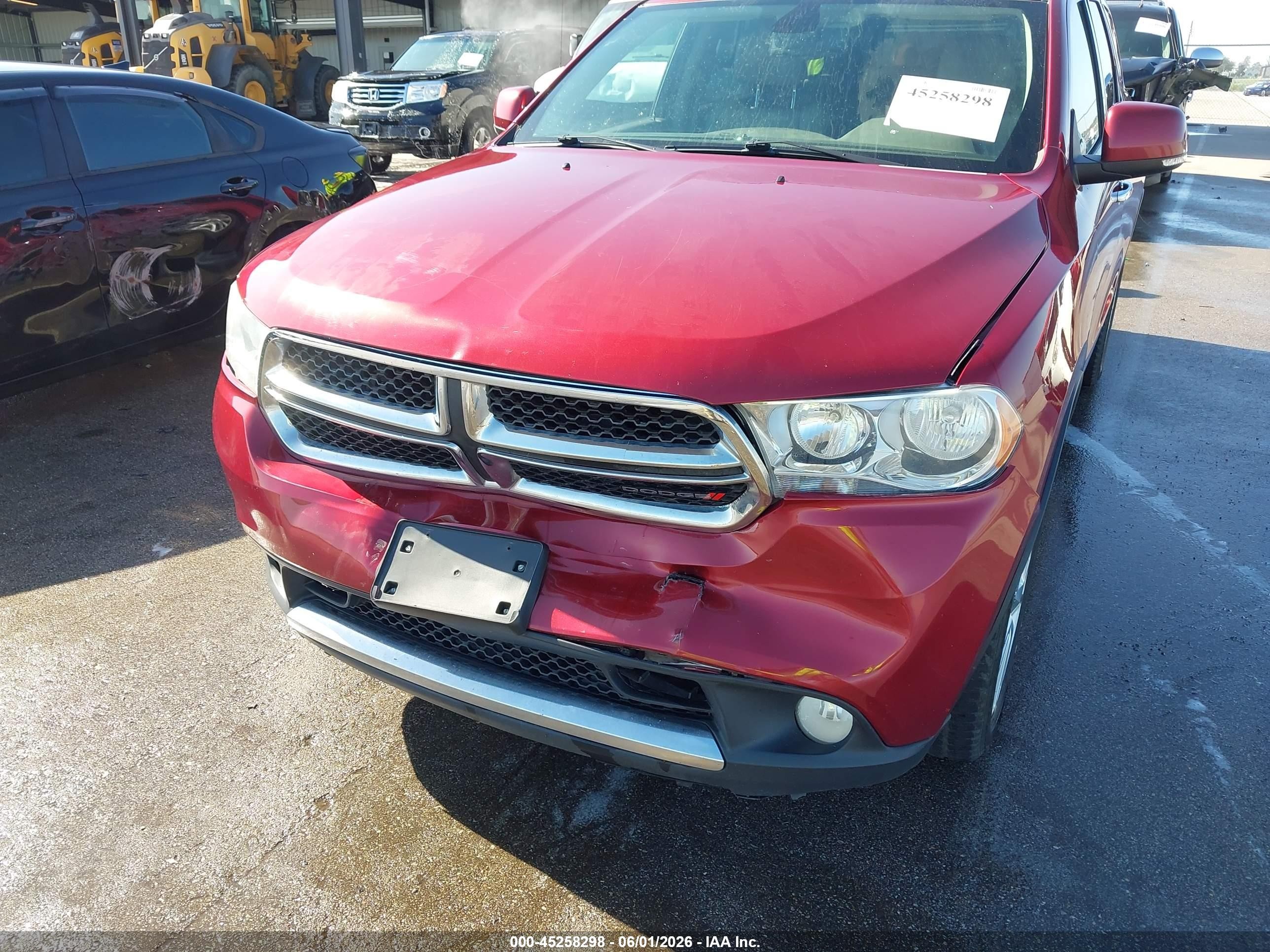 2013 Dodge Durango Crew Red vin: 1C4RDJDG8DC559681