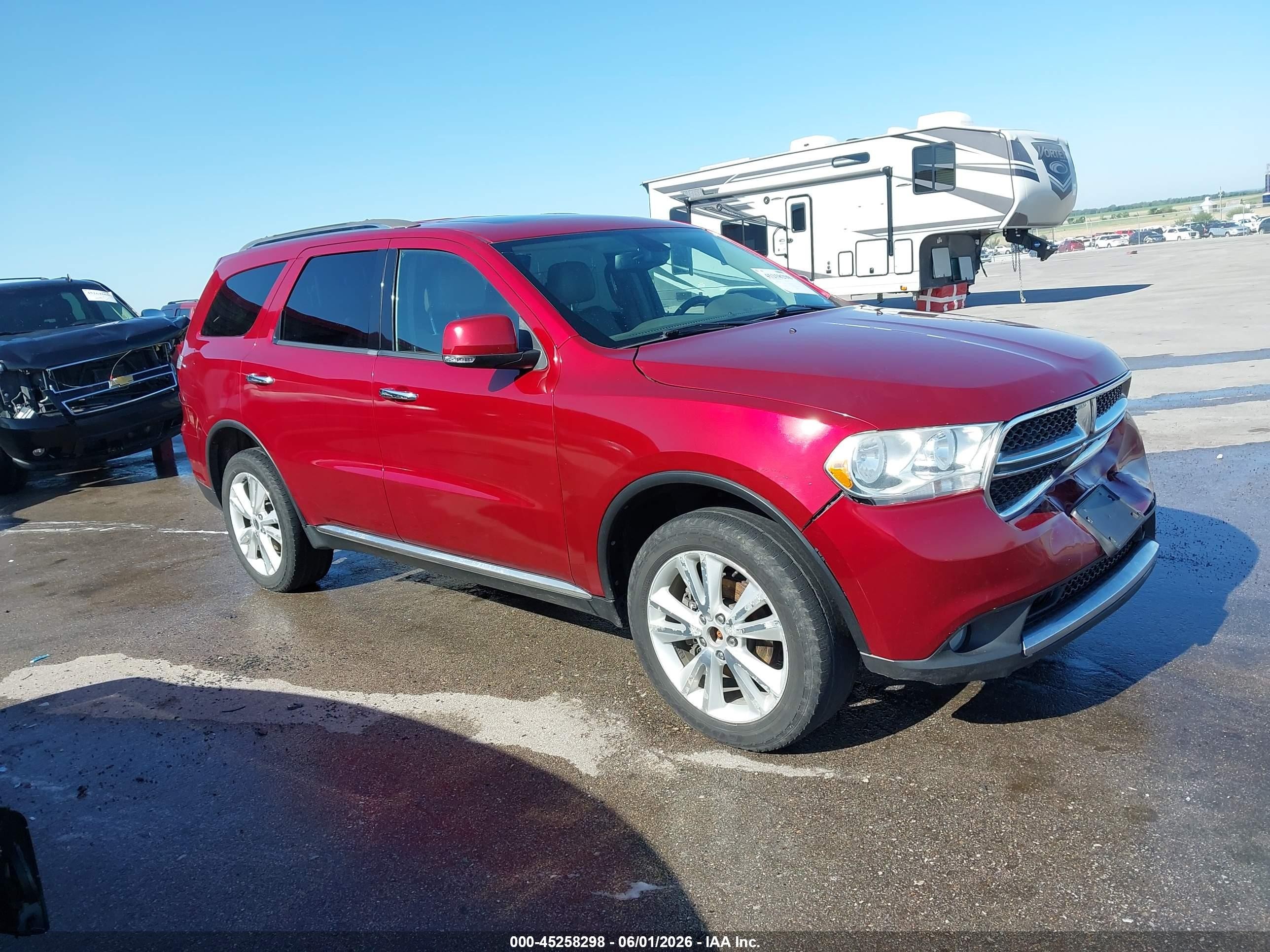2013 Dodge Durango Crew Red vin: 1C4RDJDG8DC559681