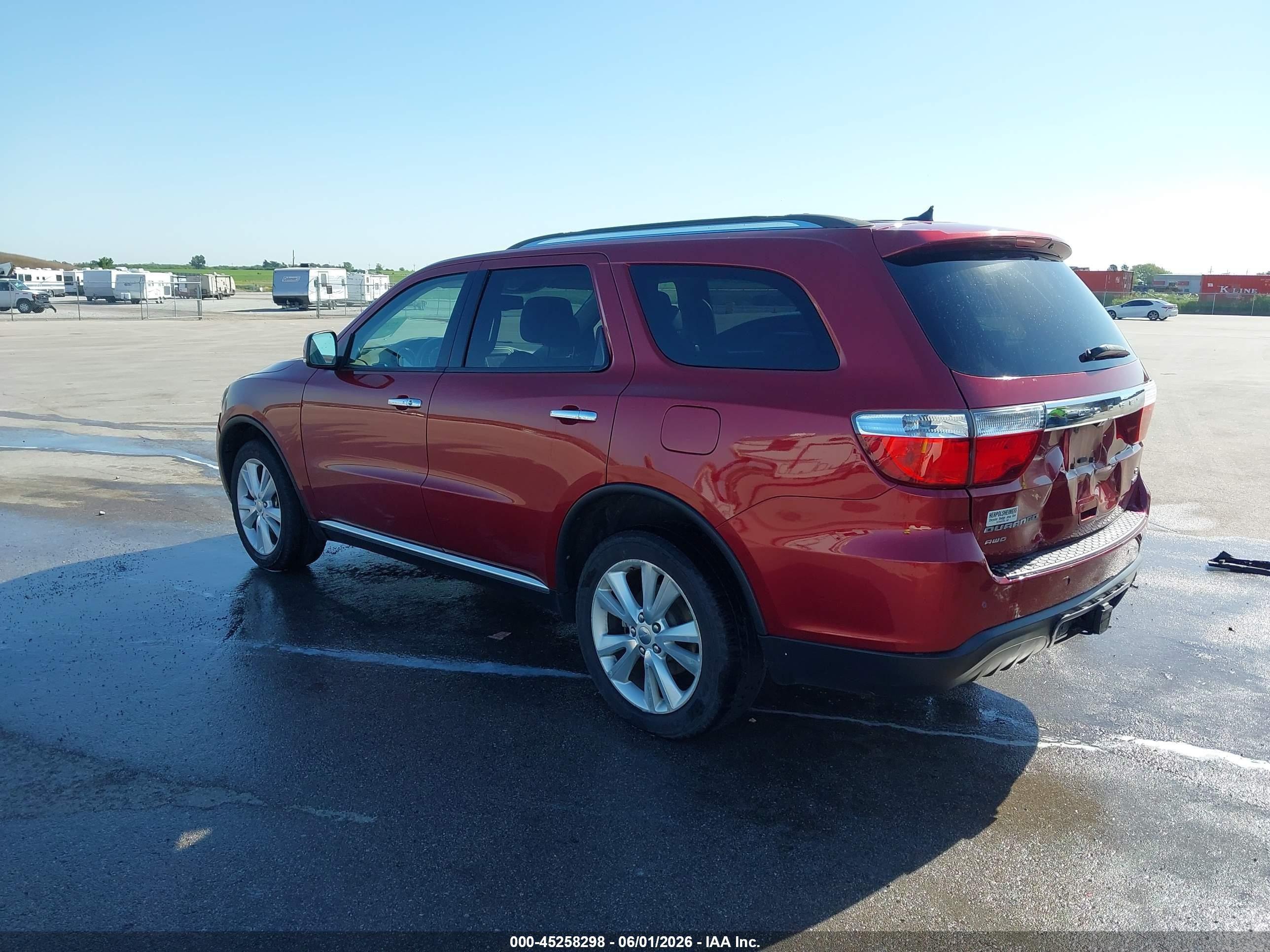 2013 Dodge Durango Crew Red vin: 1C4RDJDG8DC559681