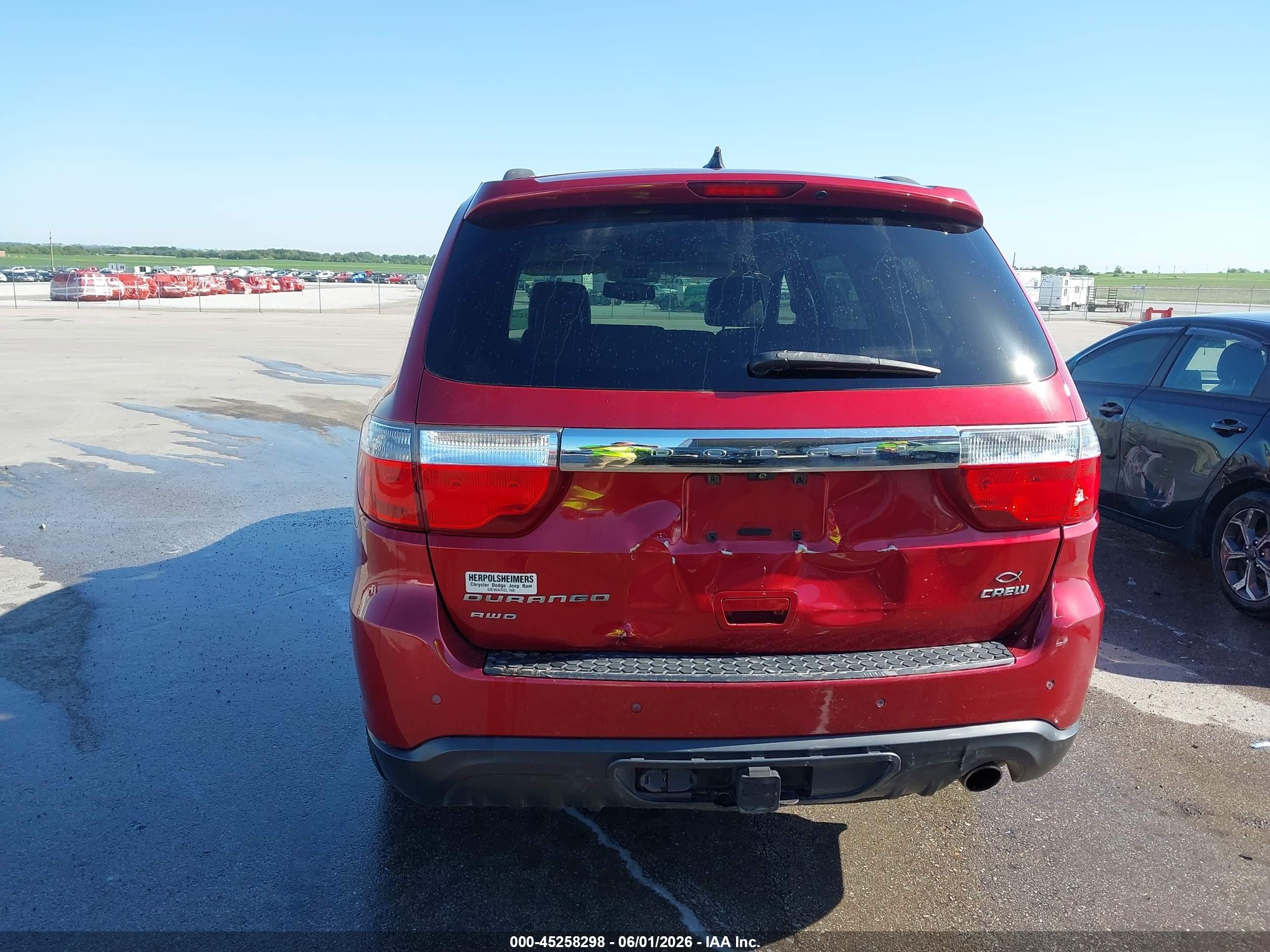2013 Dodge Durango Crew Red vin: 1C4RDJDG8DC559681