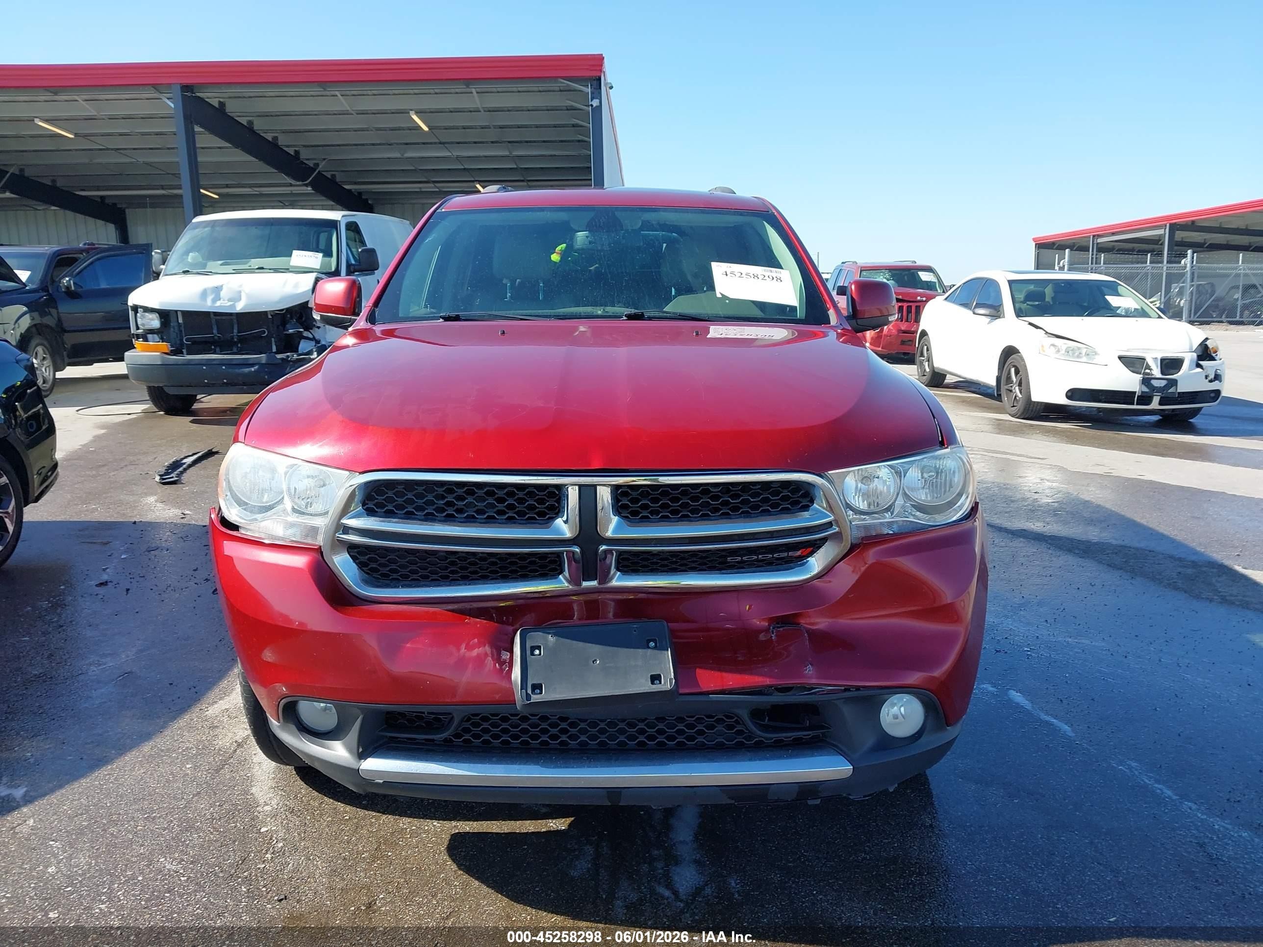 2013 Dodge Durango Crew Red vin: 1C4RDJDG8DC559681