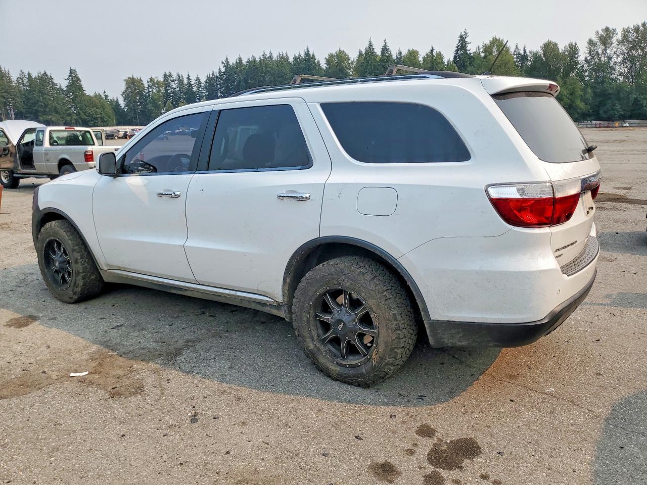 2013 Dodge Durango Crew White vin: 1C4RDJDG8DC670795
