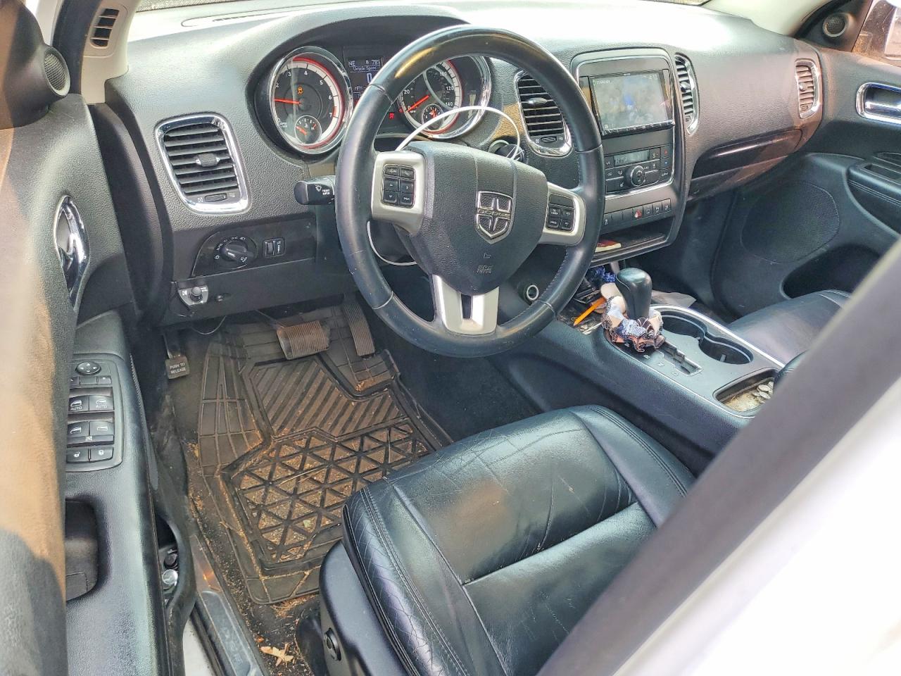 2013 Dodge Durango Crew White vin: 1C4RDJDG8DC670795
