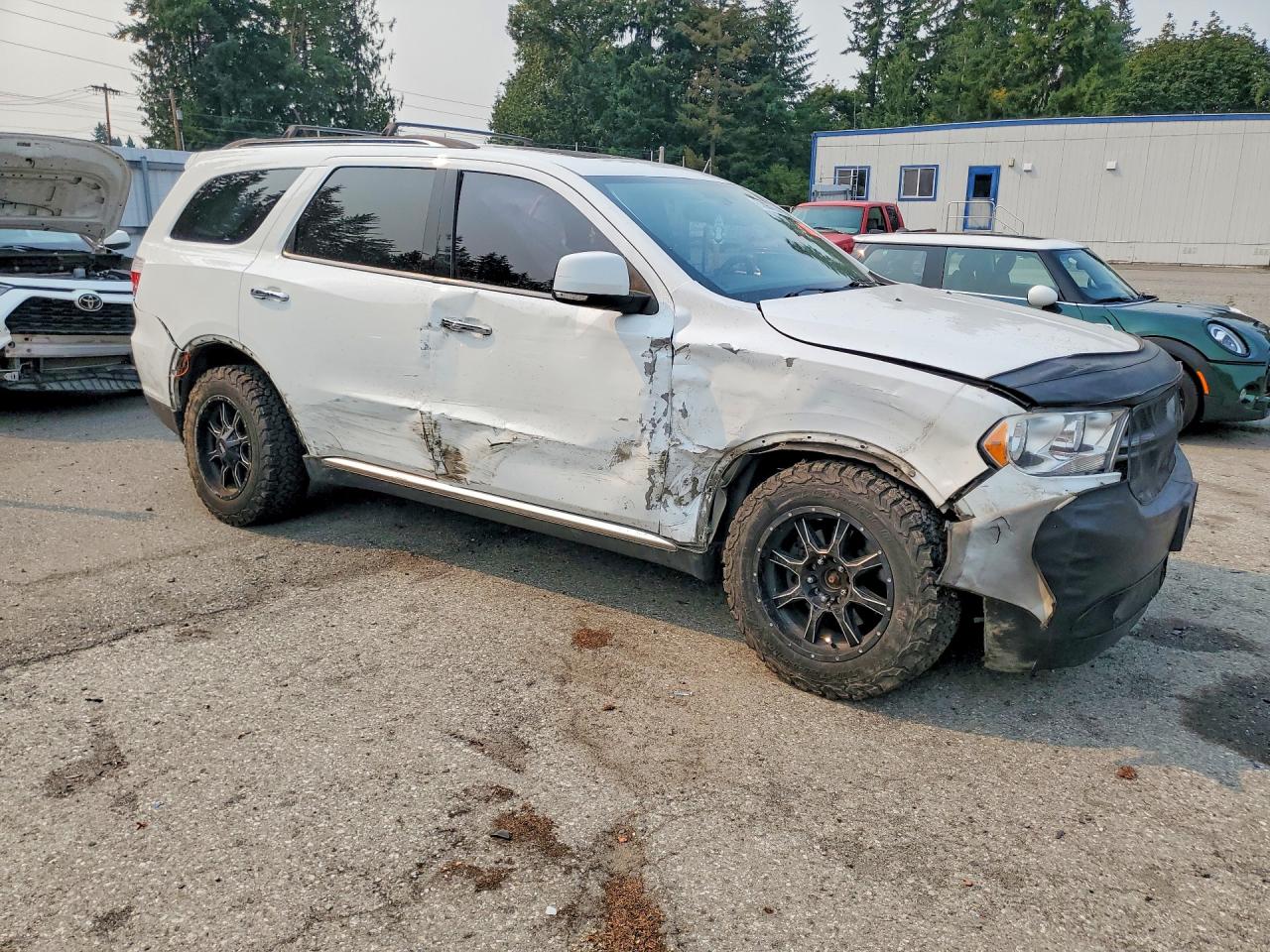 2013 Dodge Durango Crew White vin: 1C4RDJDG8DC670795