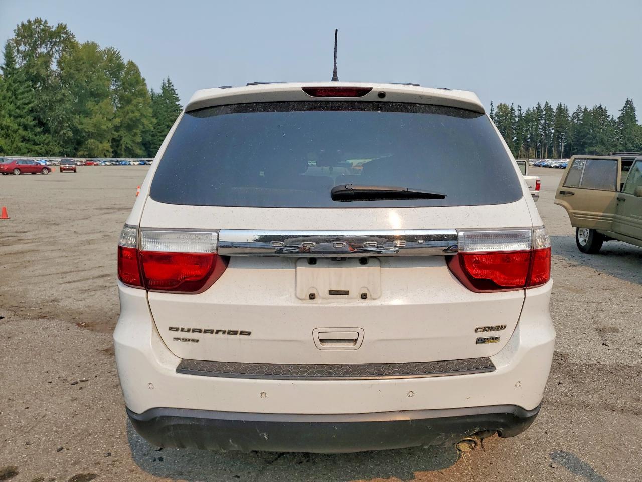 2013 Dodge Durango Crew White vin: 1C4RDJDG8DC670795