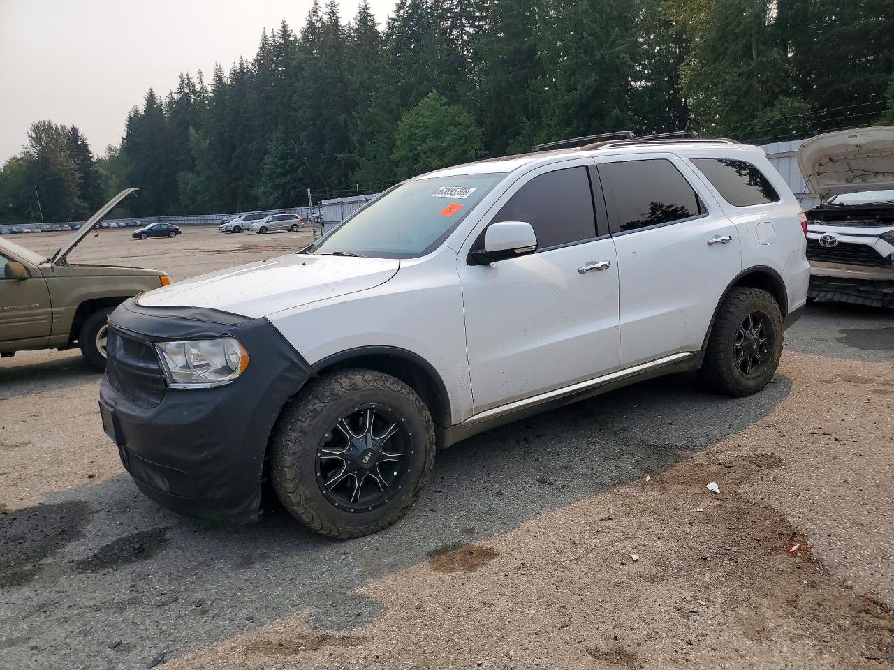 2013 Dodge Durango Crew White vin: 1C4RDJDG8DC670795