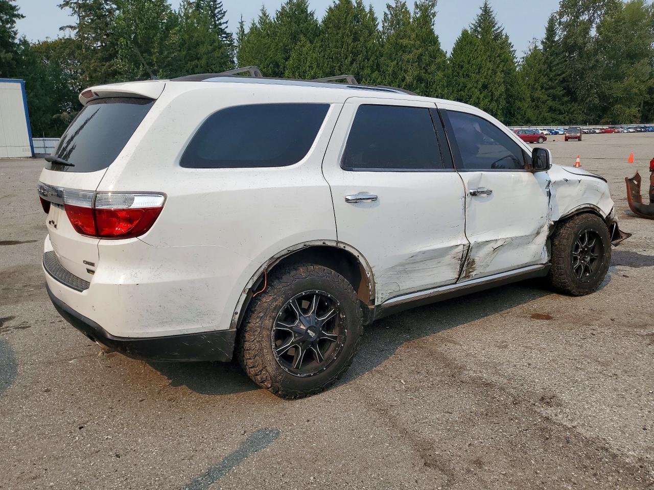 2013 Dodge Durango Crew White vin: 1C4RDJDG8DC670795