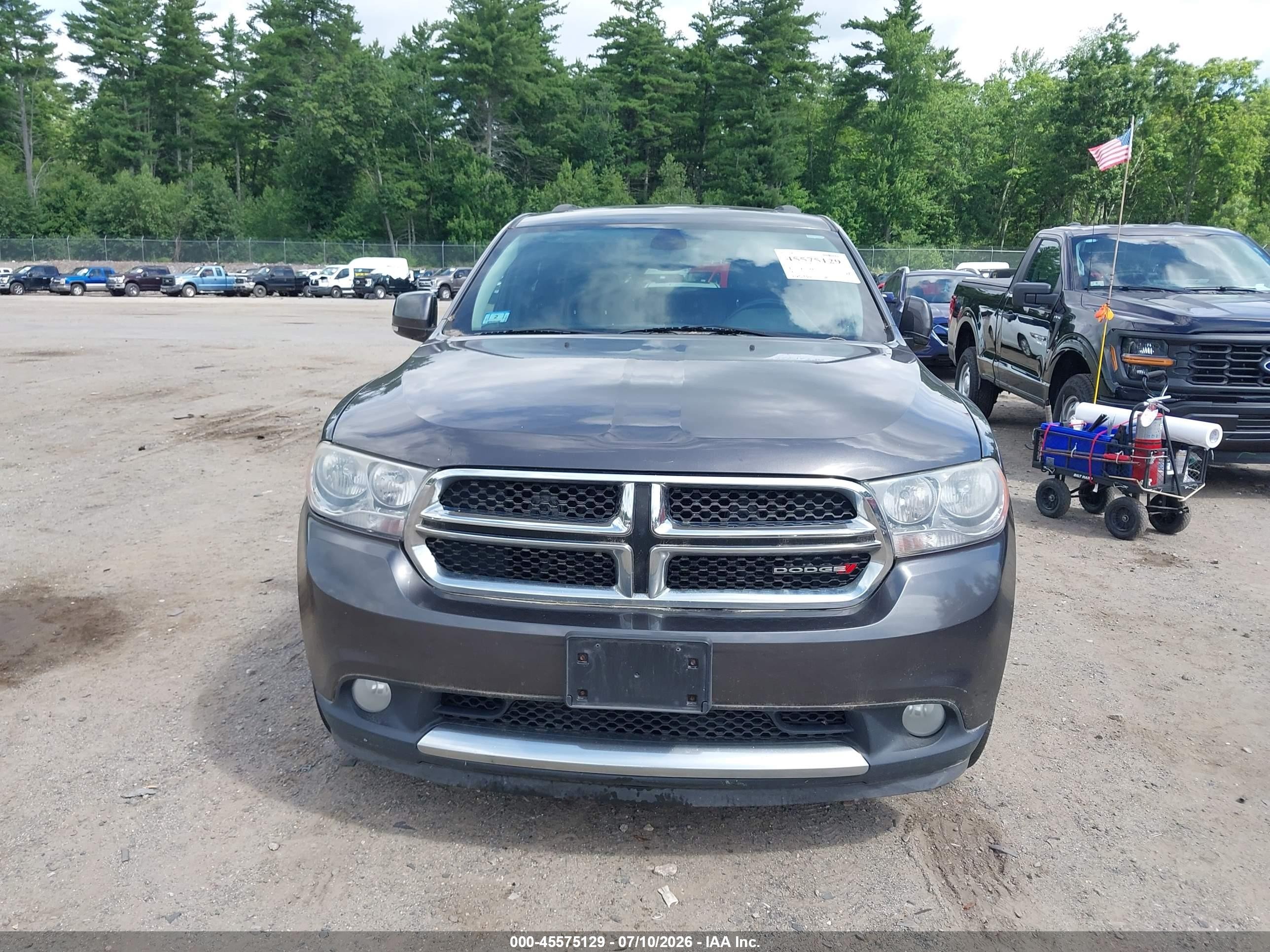 2013 Dodge Durango Crew Gray vin: 1C4RDJDG8DC690318
