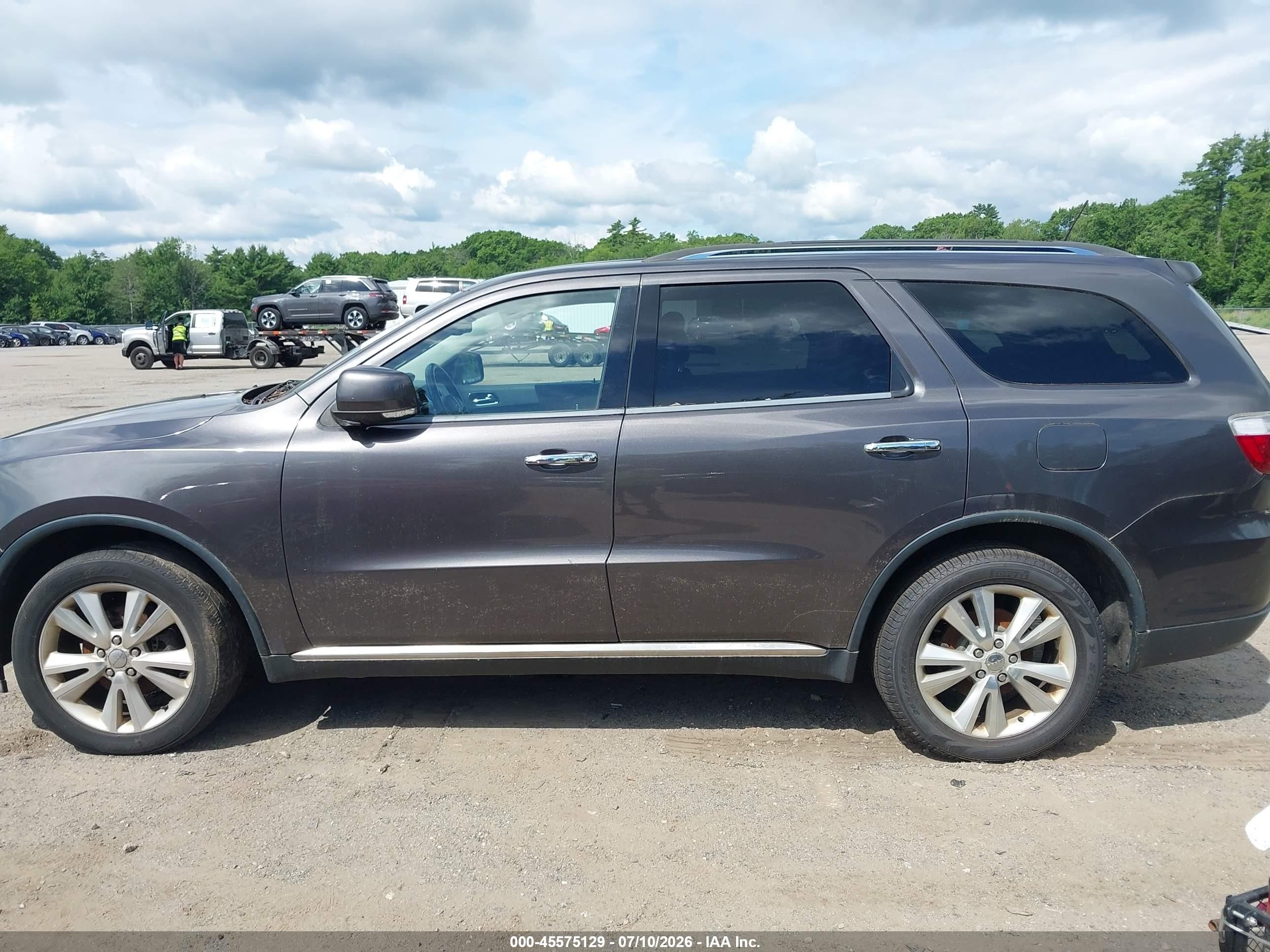 2013 Dodge Durango Crew Gray vin: 1C4RDJDG8DC690318