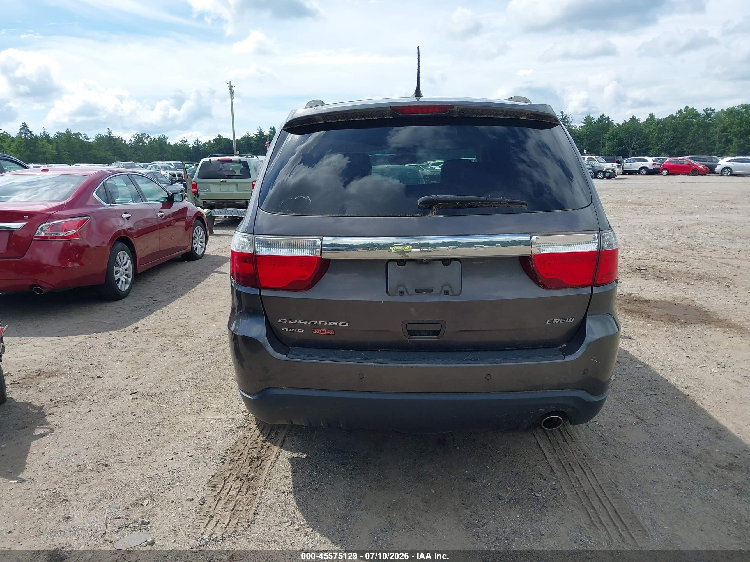 2013 Dodge Durango Crew Gray vin: 1C4RDJDG8DC690318