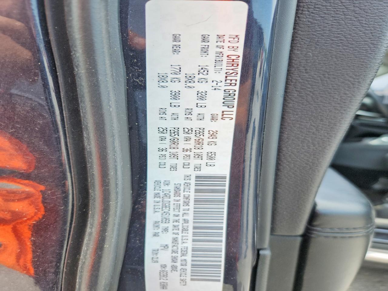 2014 Dodge Durango Limited Blue vin: 1C4RDJDG8EC451059