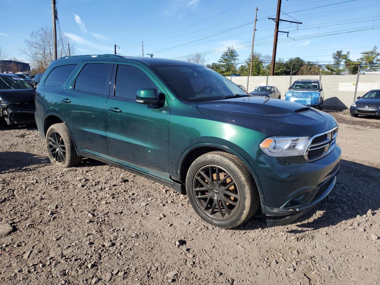 2014 Dodge Durango Limited Green vin: 1C4RDJDG8EC596828