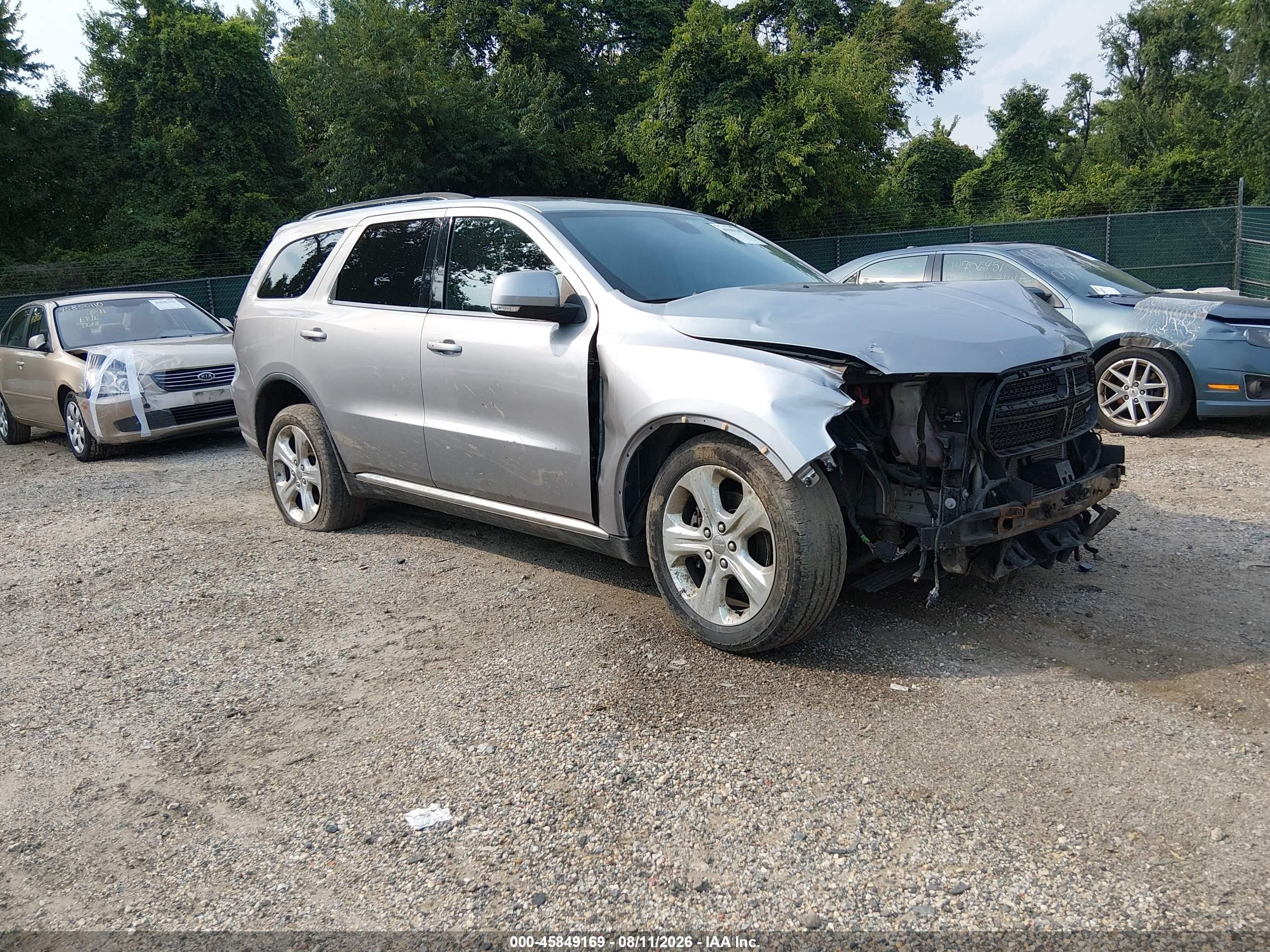 2014 Dodge Durango Limited Gray vin: 1C4RDJDG8EC973481