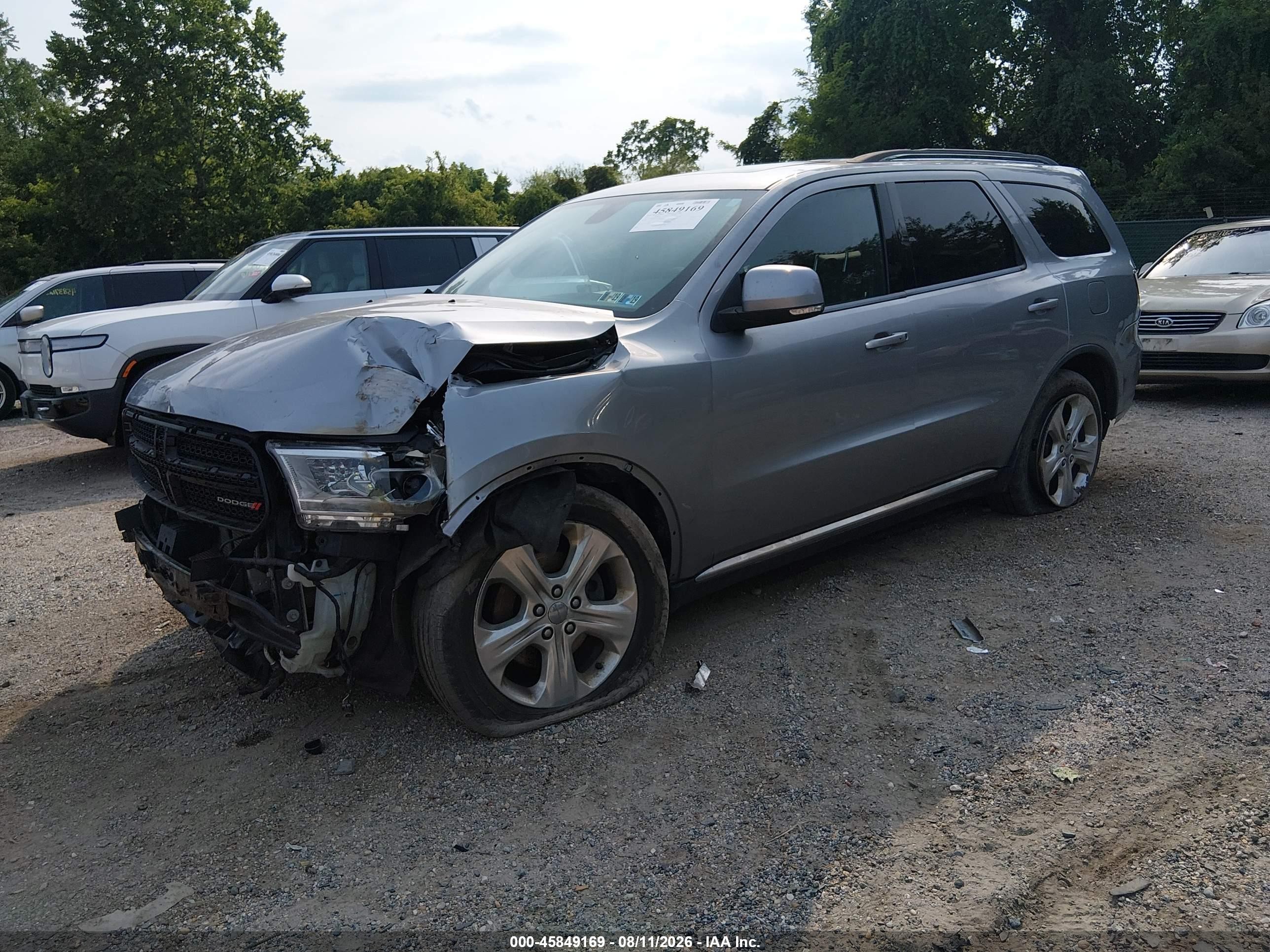 2014 Dodge Durango Limited Gray vin: 1C4RDJDG8EC973481