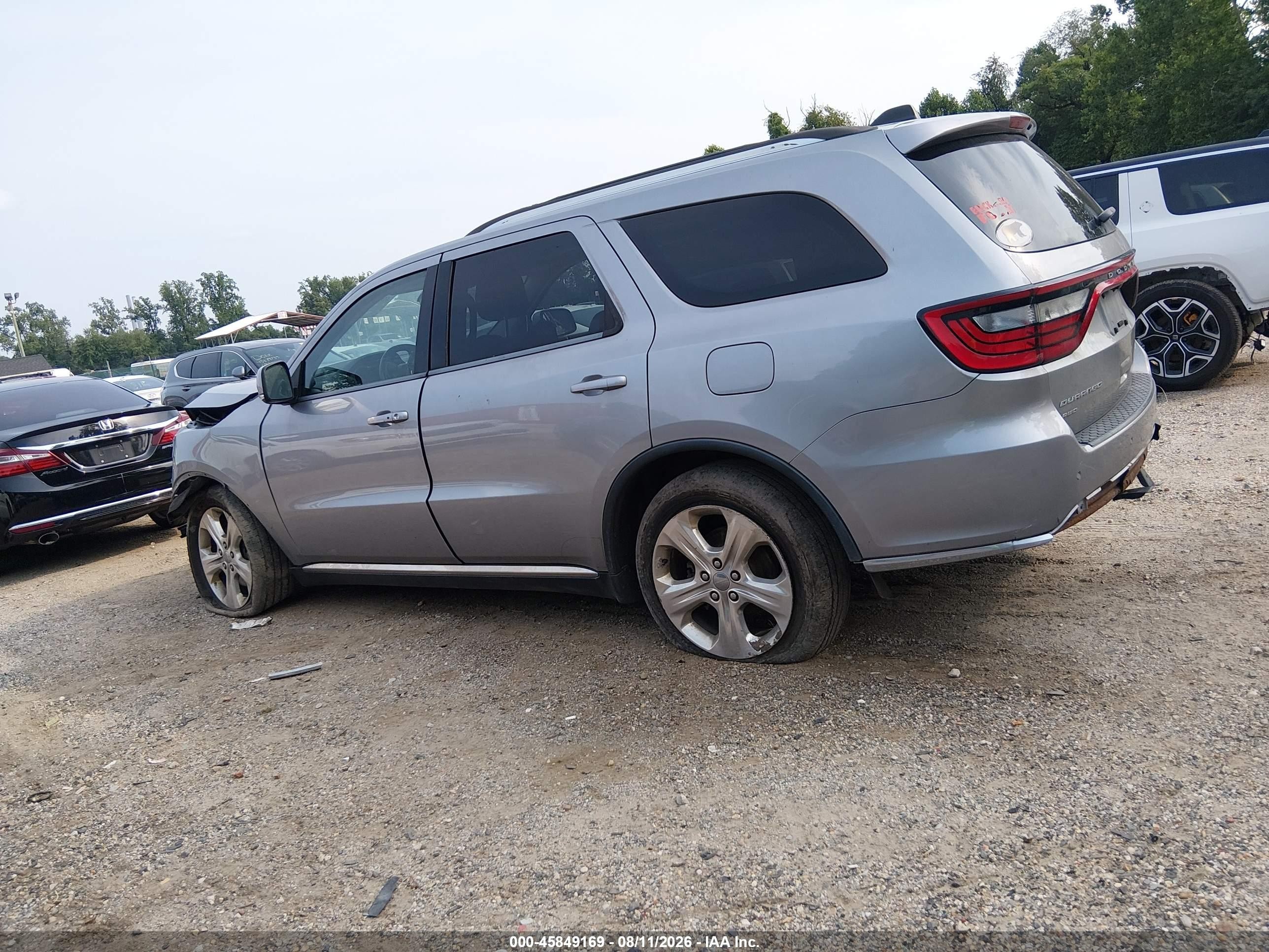 2014 Dodge Durango Limited Gray vin: 1C4RDJDG8EC973481