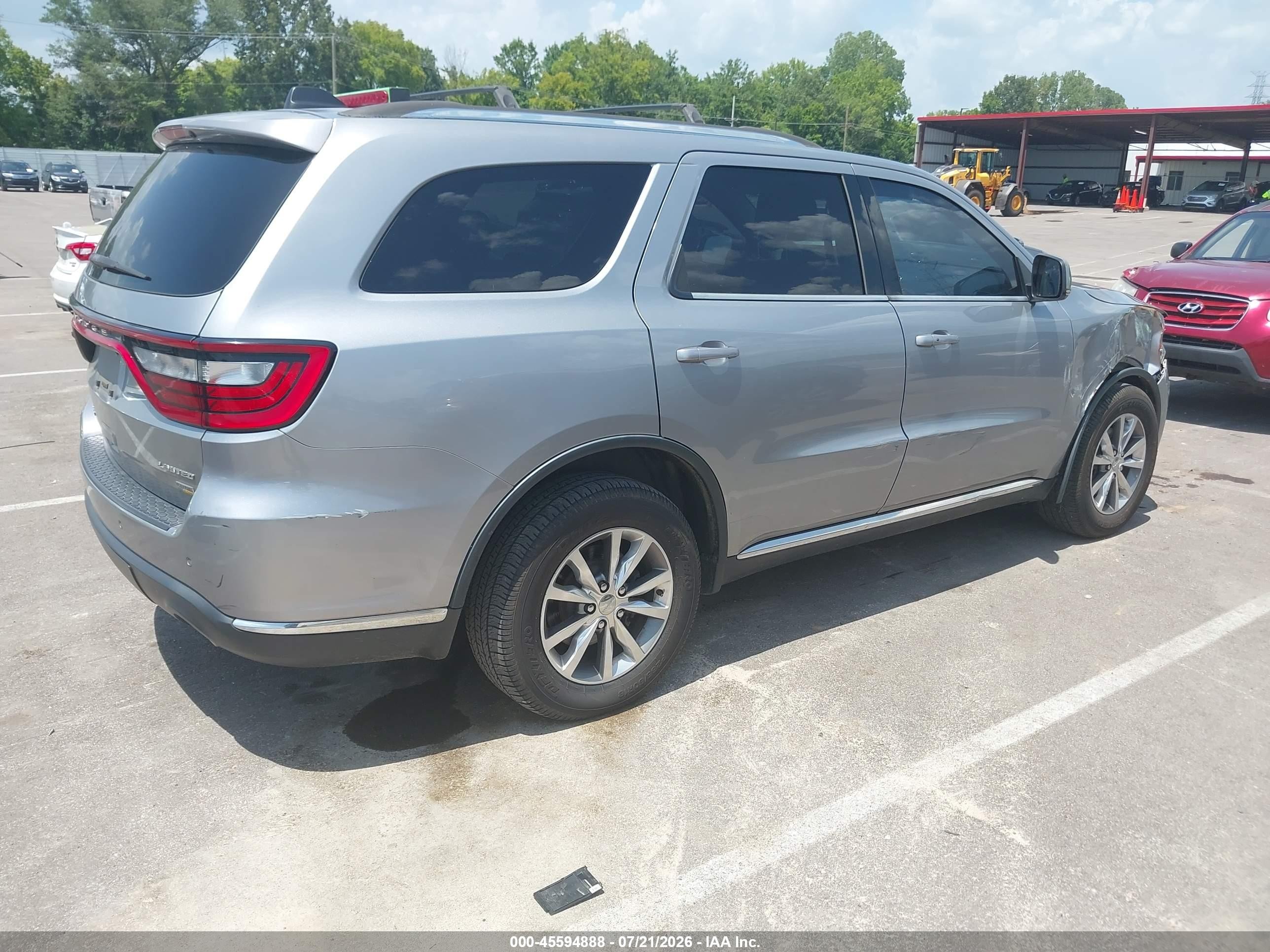 2014 Dodge Durango Limited Gray vin: 1C4RDJDG8EC976610