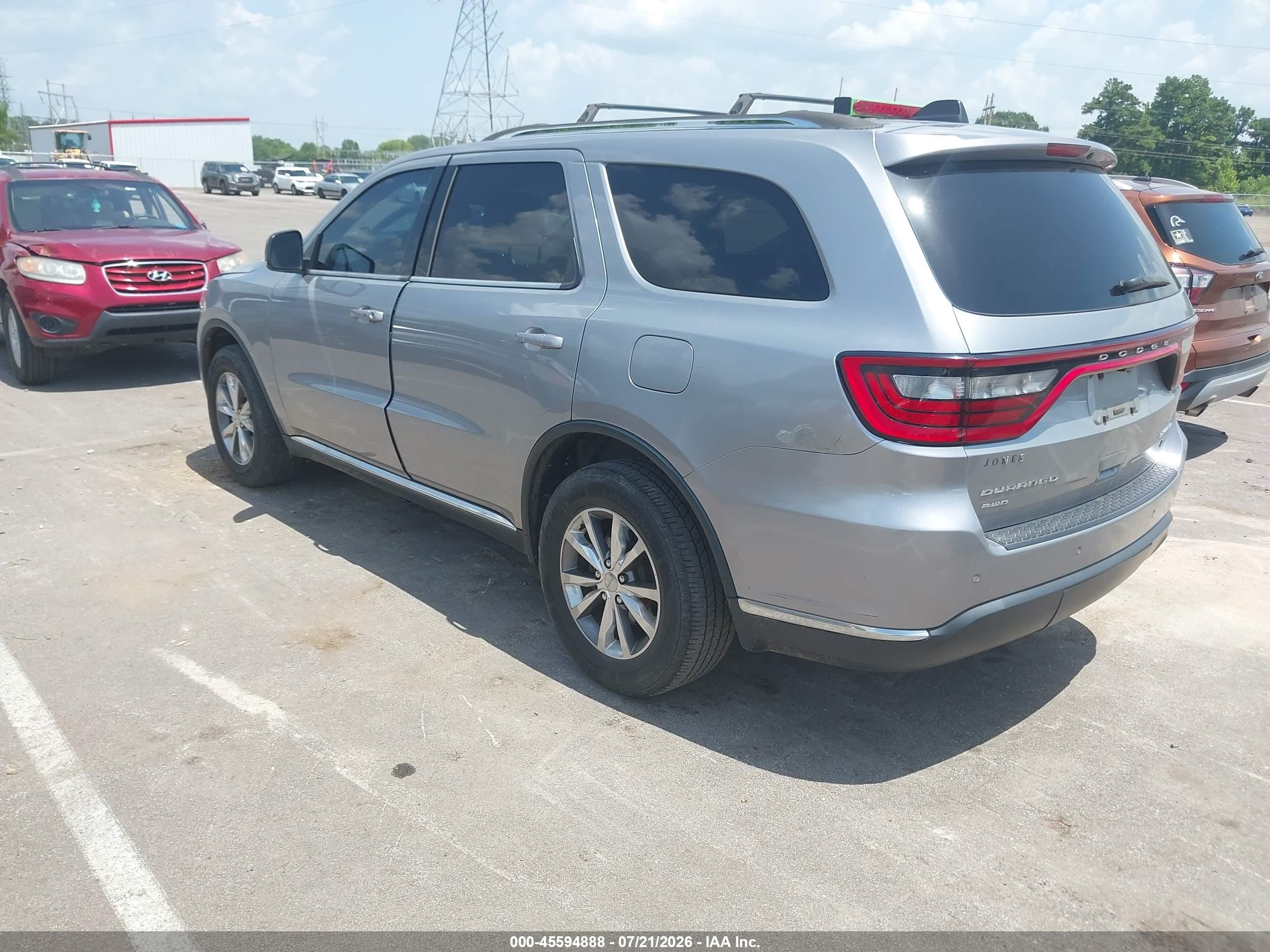 2014 Dodge Durango Limited Gray vin: 1C4RDJDG8EC976610
