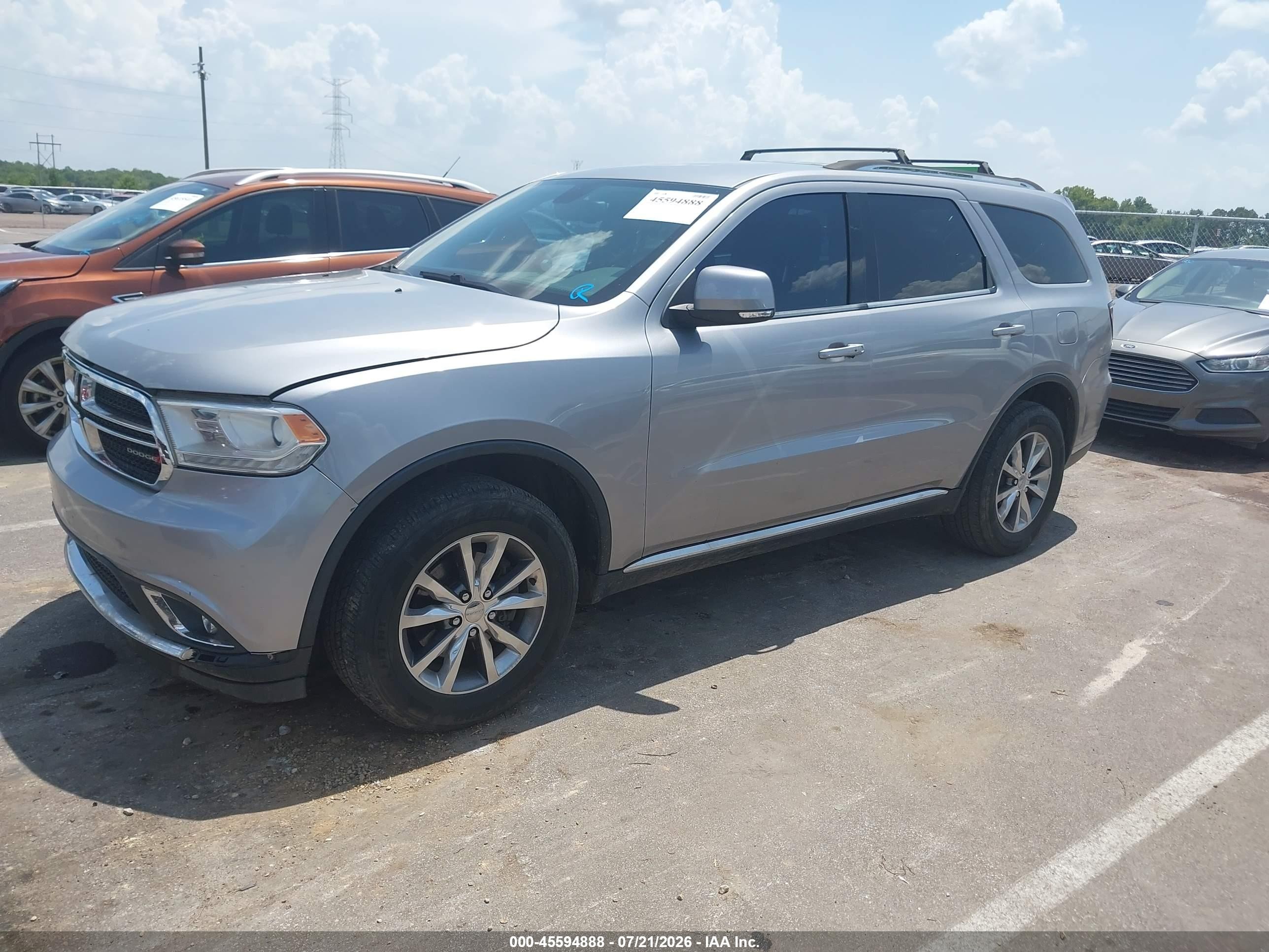2014 Dodge Durango Limited Gray vin: 1C4RDJDG8EC976610