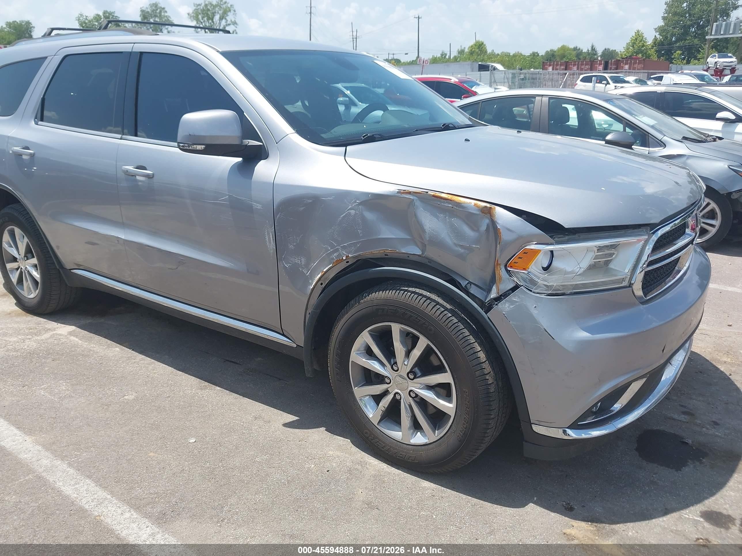 2014 Dodge Durango Limited Gray vin: 1C4RDJDG8EC976610