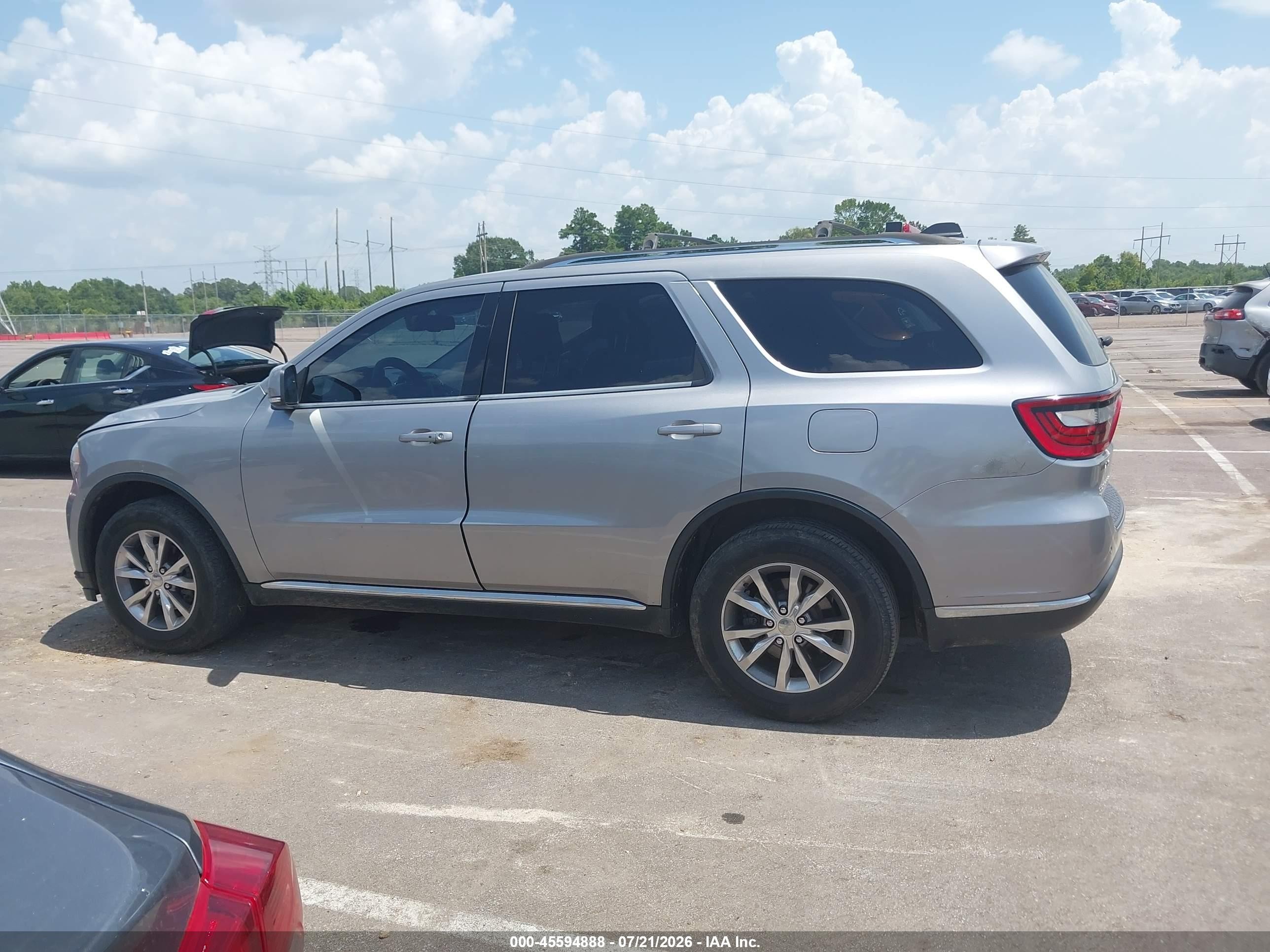 2014 Dodge Durango Limited Gray vin: 1C4RDJDG8EC976610