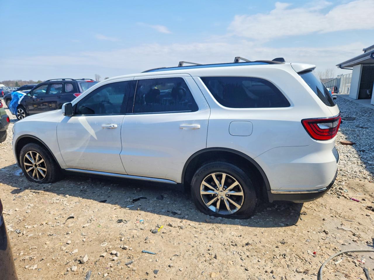 2014 Dodge Durango Limited White vin: 1C4RDJDG8EC978227