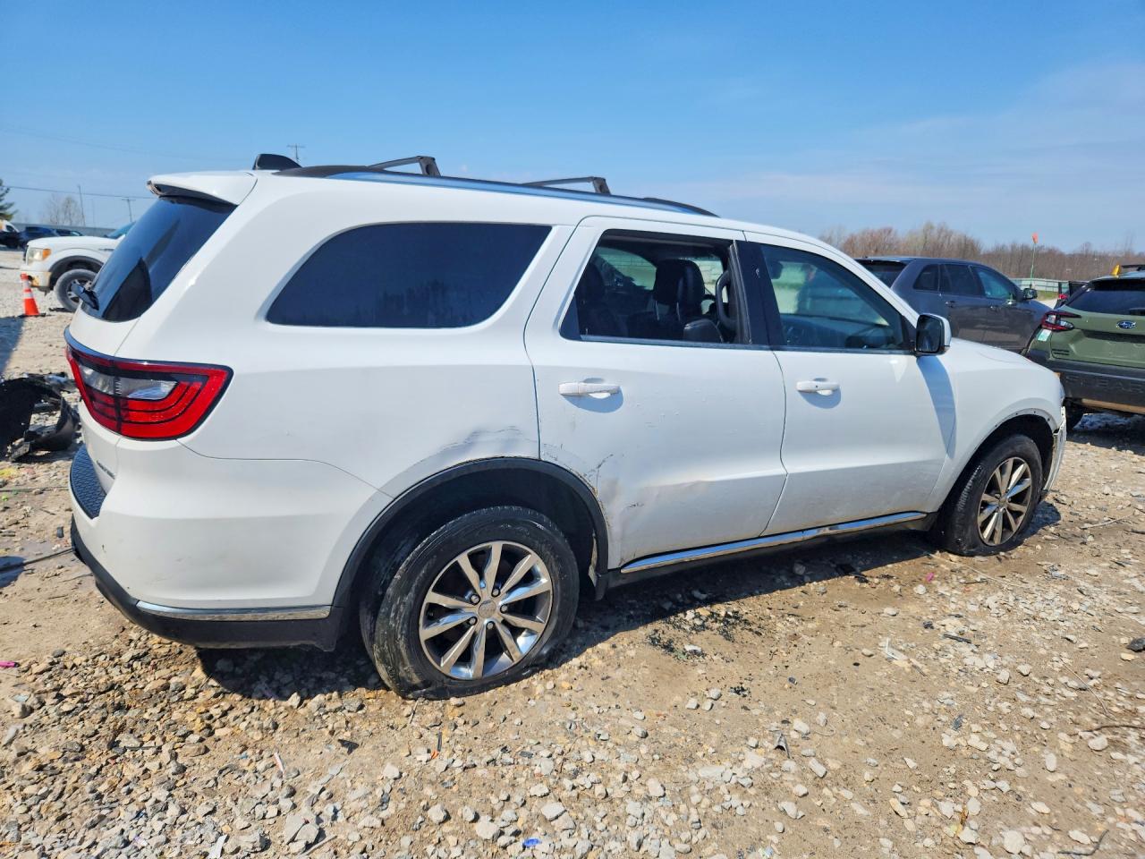 2014 Dodge Durango Limited White vin: 1C4RDJDG8EC978227