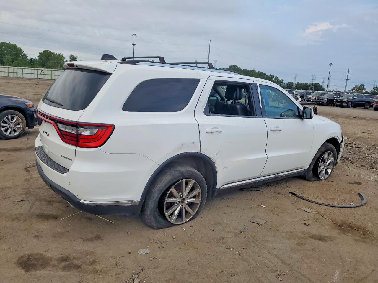 2014 Dodge Durango Limited White vin: 1C4RDJDG8EC978227
