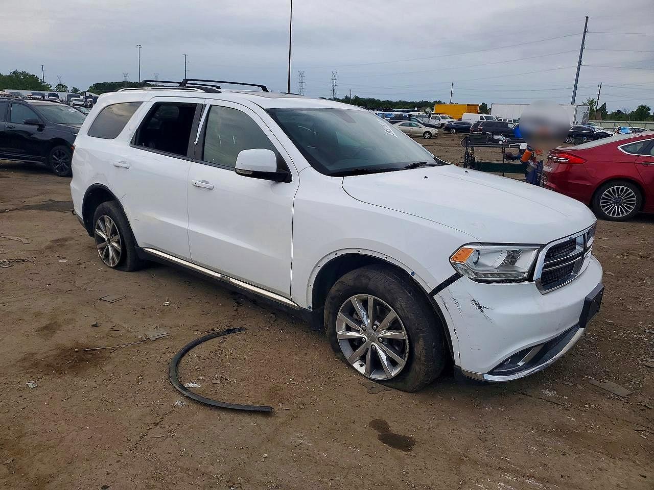 2014 Dodge Durango Limited White vin: 1C4RDJDG8EC978227