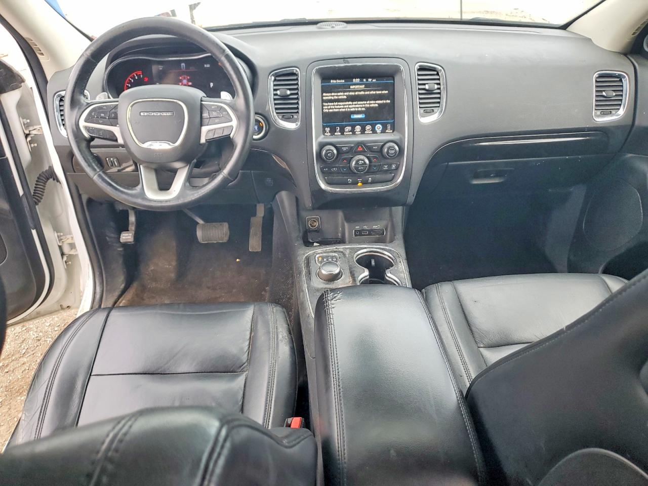 2014 Dodge Durango Limited White vin: 1C4RDJDG8EC978227