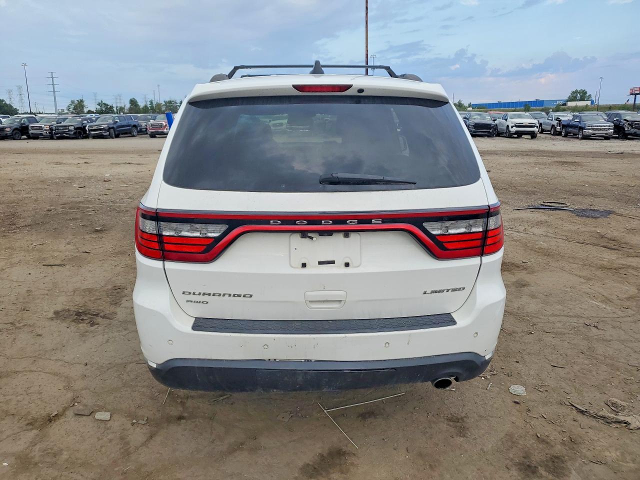 2014 Dodge Durango Limited White vin: 1C4RDJDG8EC978227