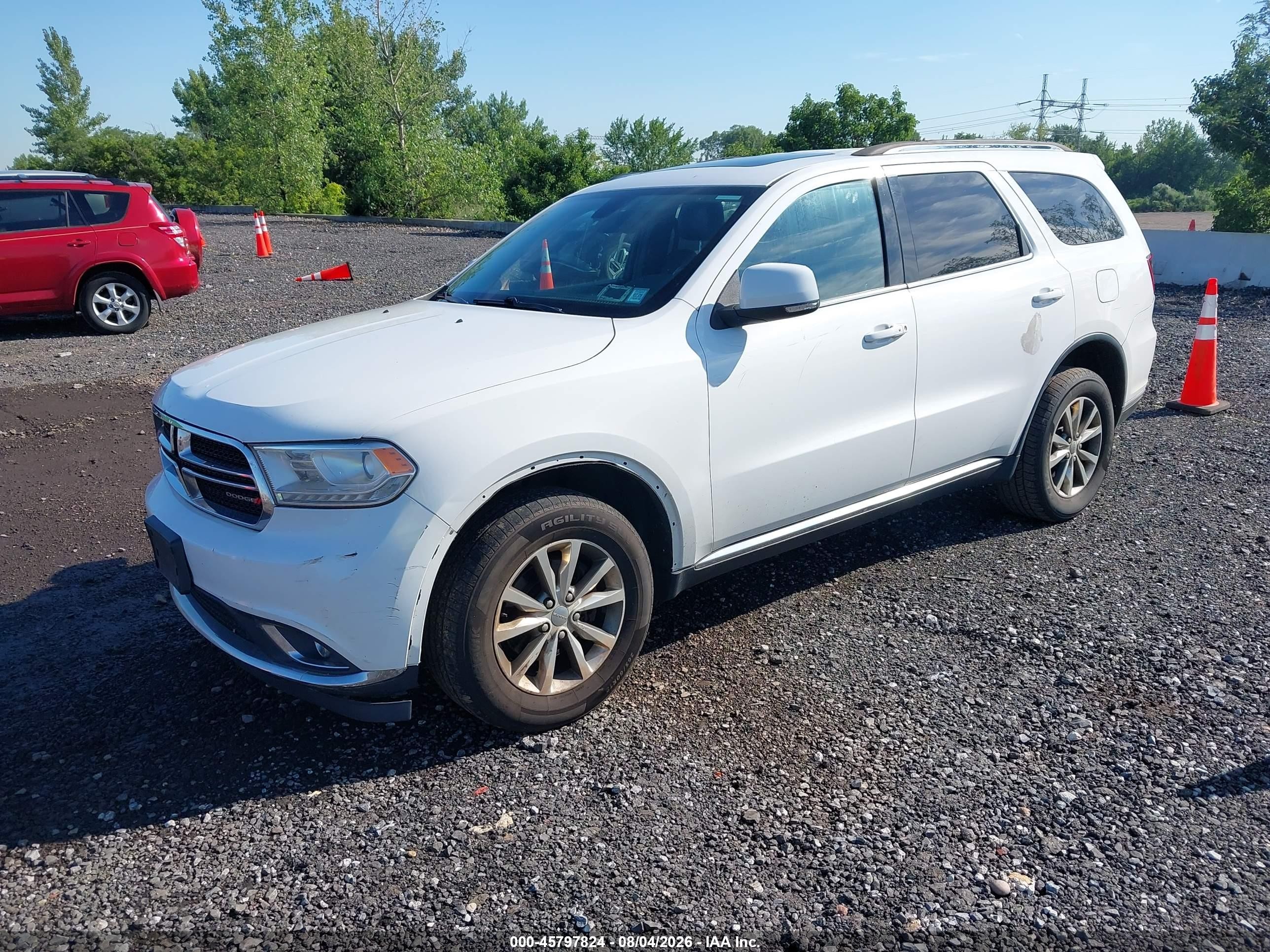 2015 Dodge Durango Limited White vin: 1C4RDJDG8FC101674
