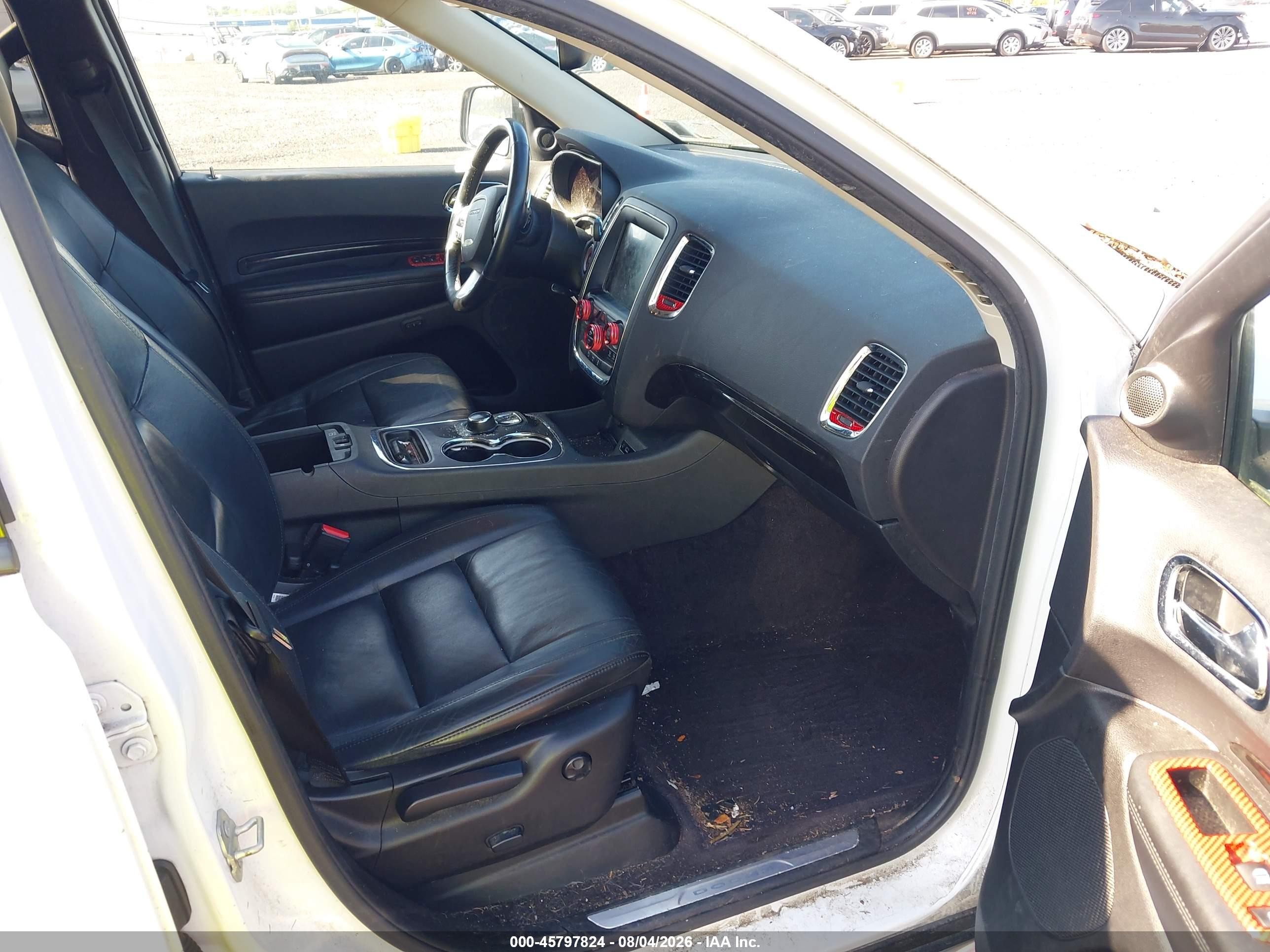 2015 Dodge Durango Limited White vin: 1C4RDJDG8FC101674